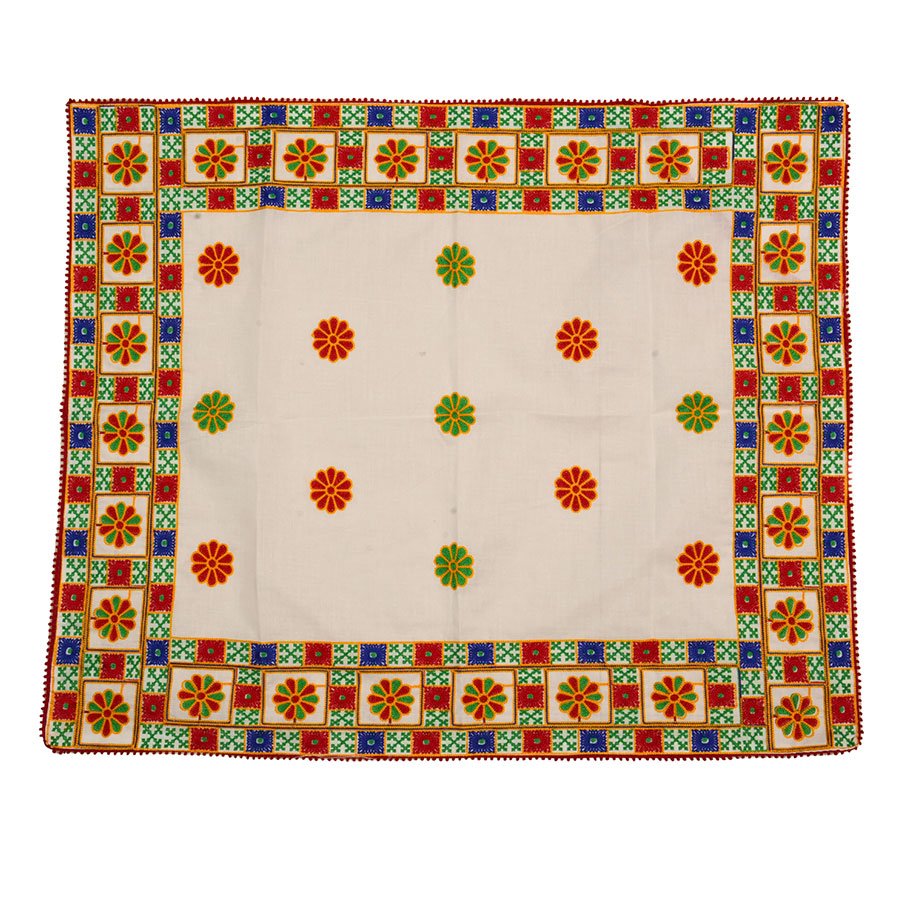 Flower Embroidery Rumal
