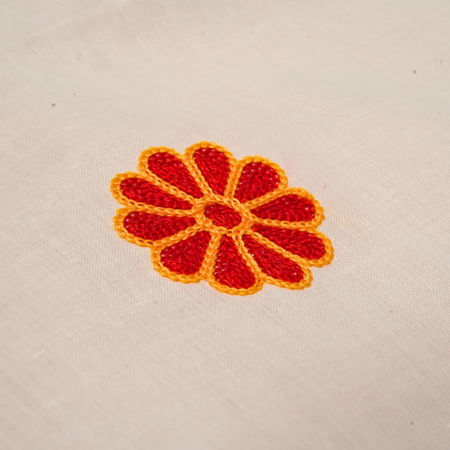 Flower Embroidery Rumal