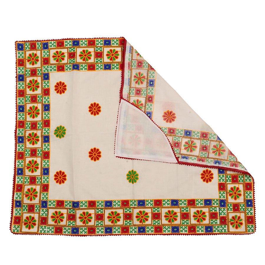 Flower Embroidery Rumal