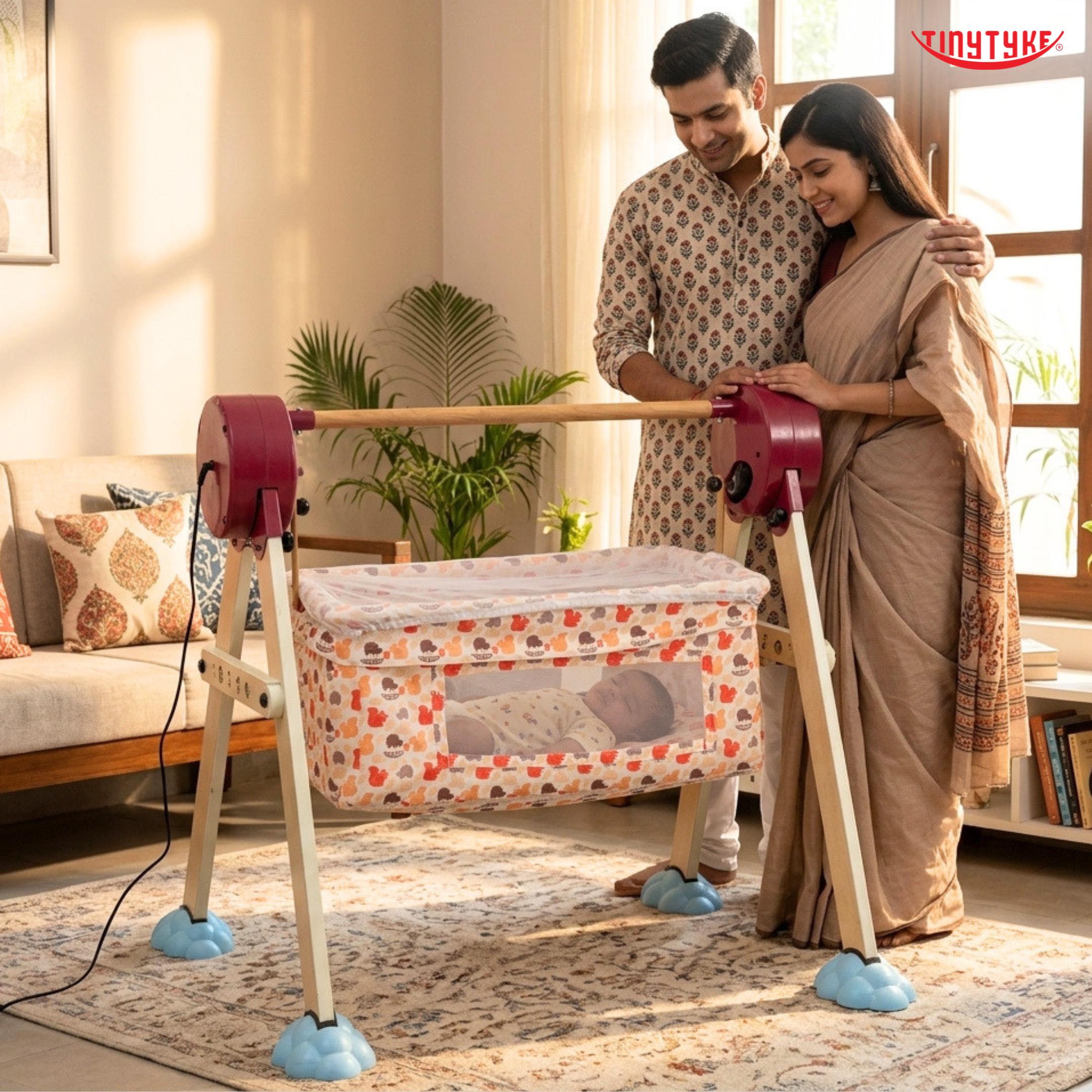 Wooden Womb - Automatic Baby Cradle