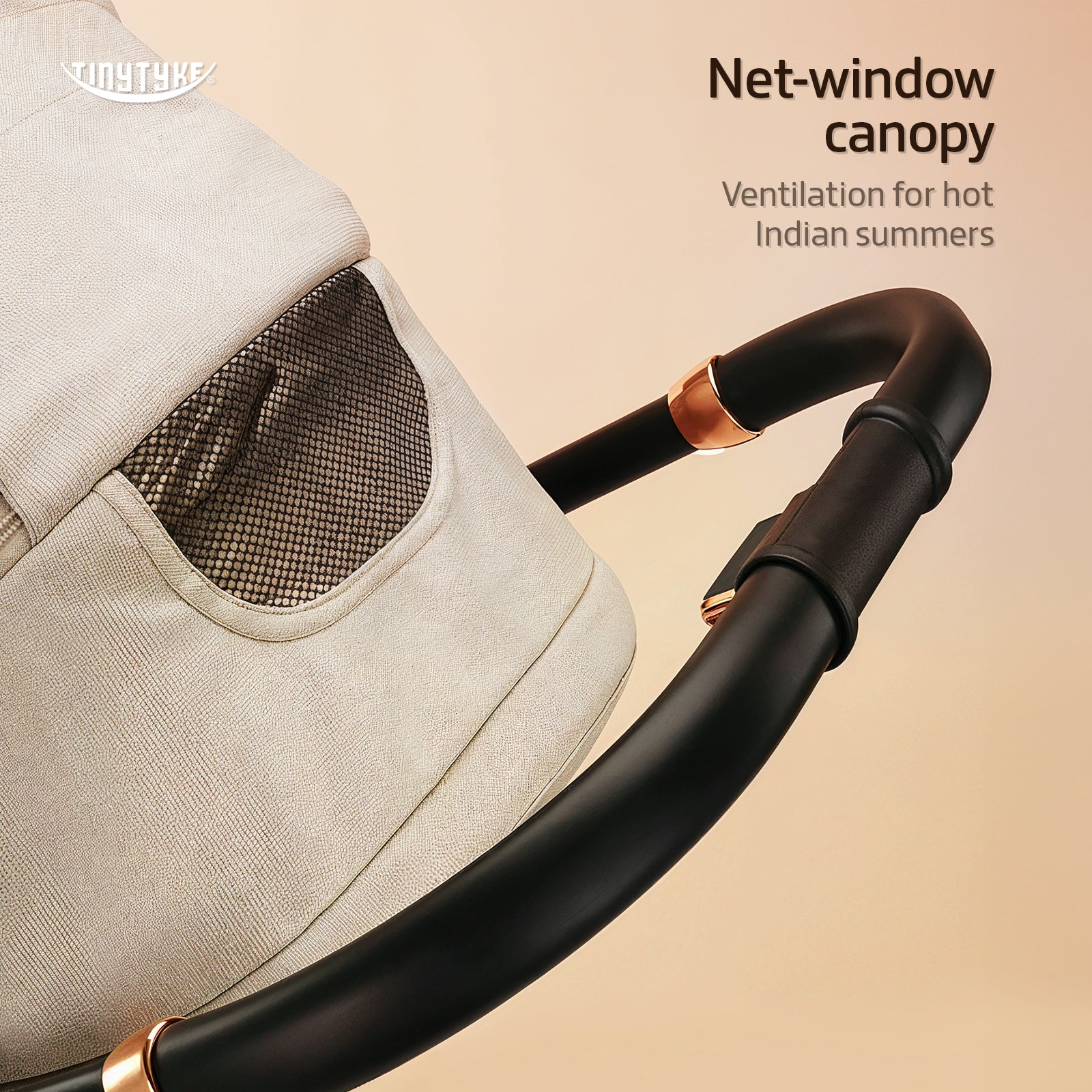 TinyTyke Urban Glide (T7) Two Essentials, One Purchase | Travel System Stroller with Car Seat (Optional) & Reversible Seating | 3-Position Recline and One-touch Fold (0-40 Months)