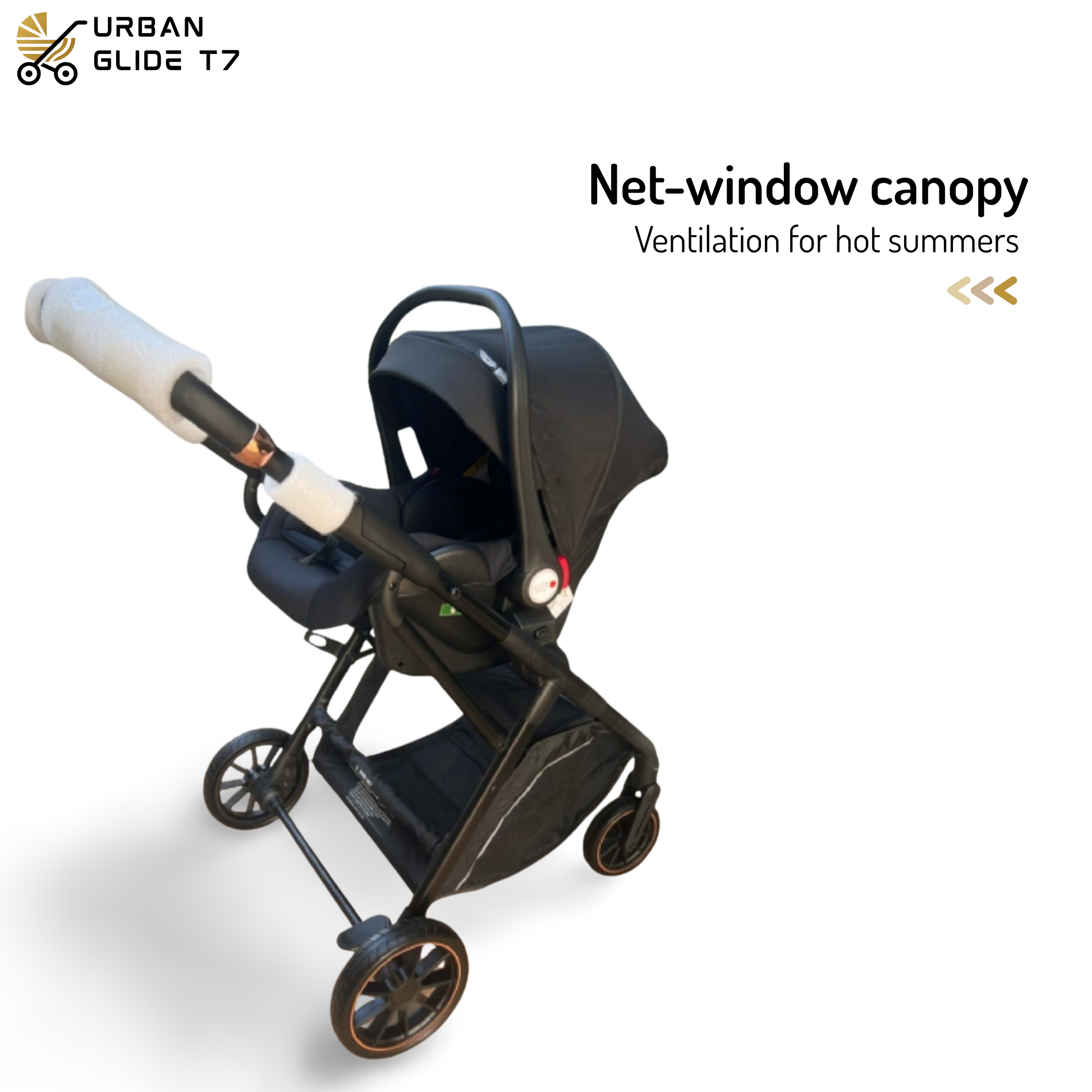 (Pre-book) TinyTyke Urban Glide (T7) Travel System Stroller – Car to Curb in Seconds