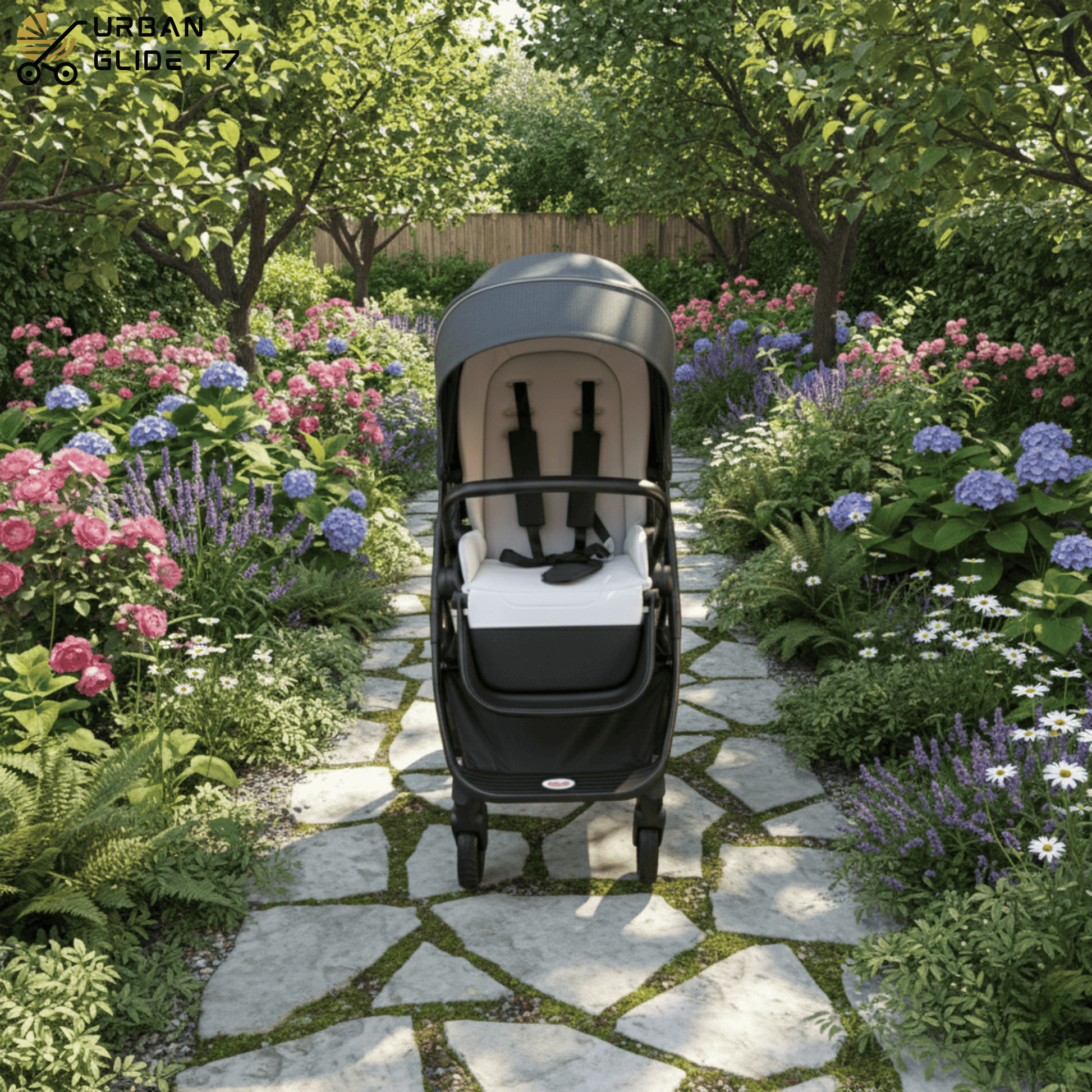 (Pre-book) TinyTyke Urban Glide (T7) Travel System Stroller – Car to Curb in Seconds