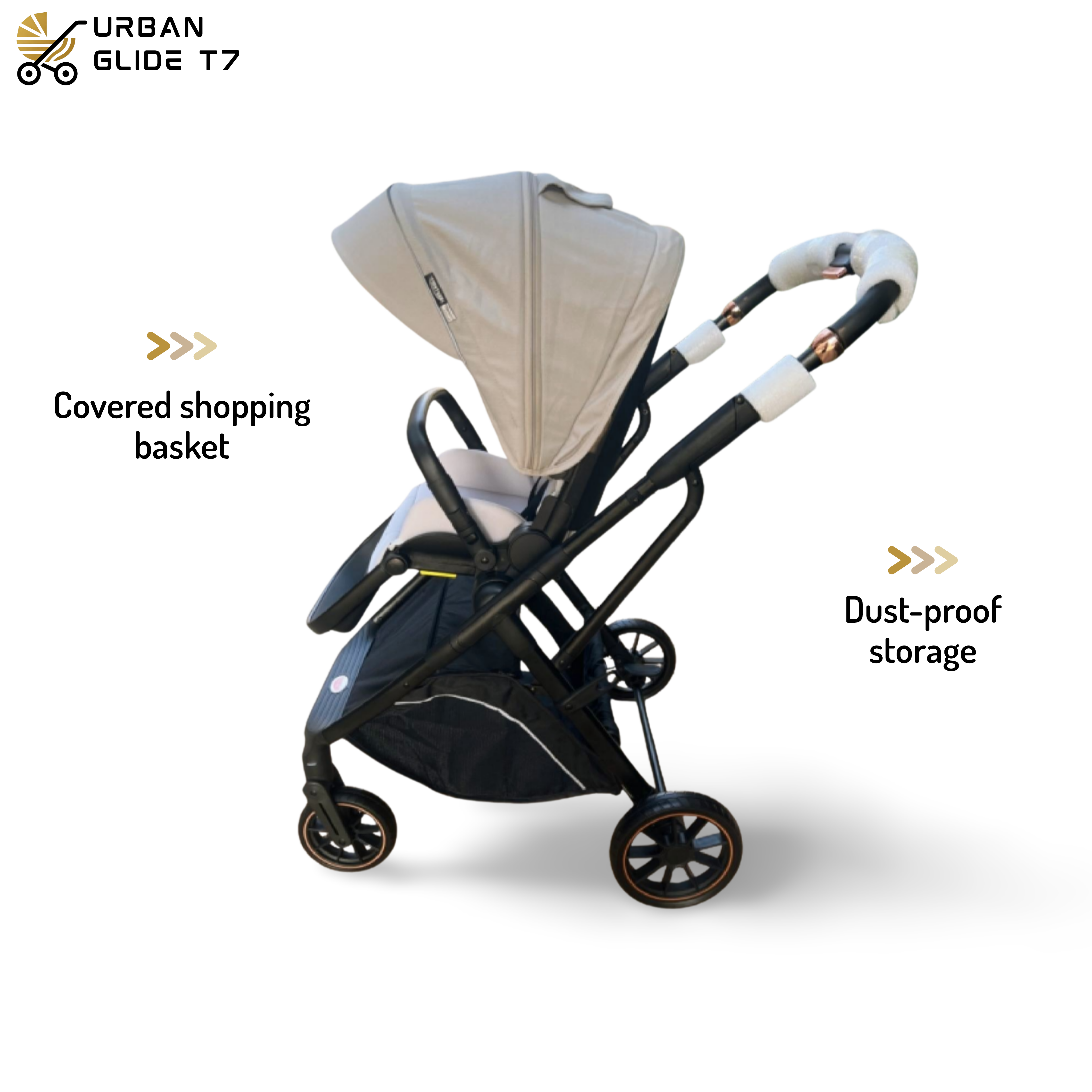 (Pre-book) TinyTyke Urban Glide (T7) Travel System Stroller – Car to Curb in Seconds