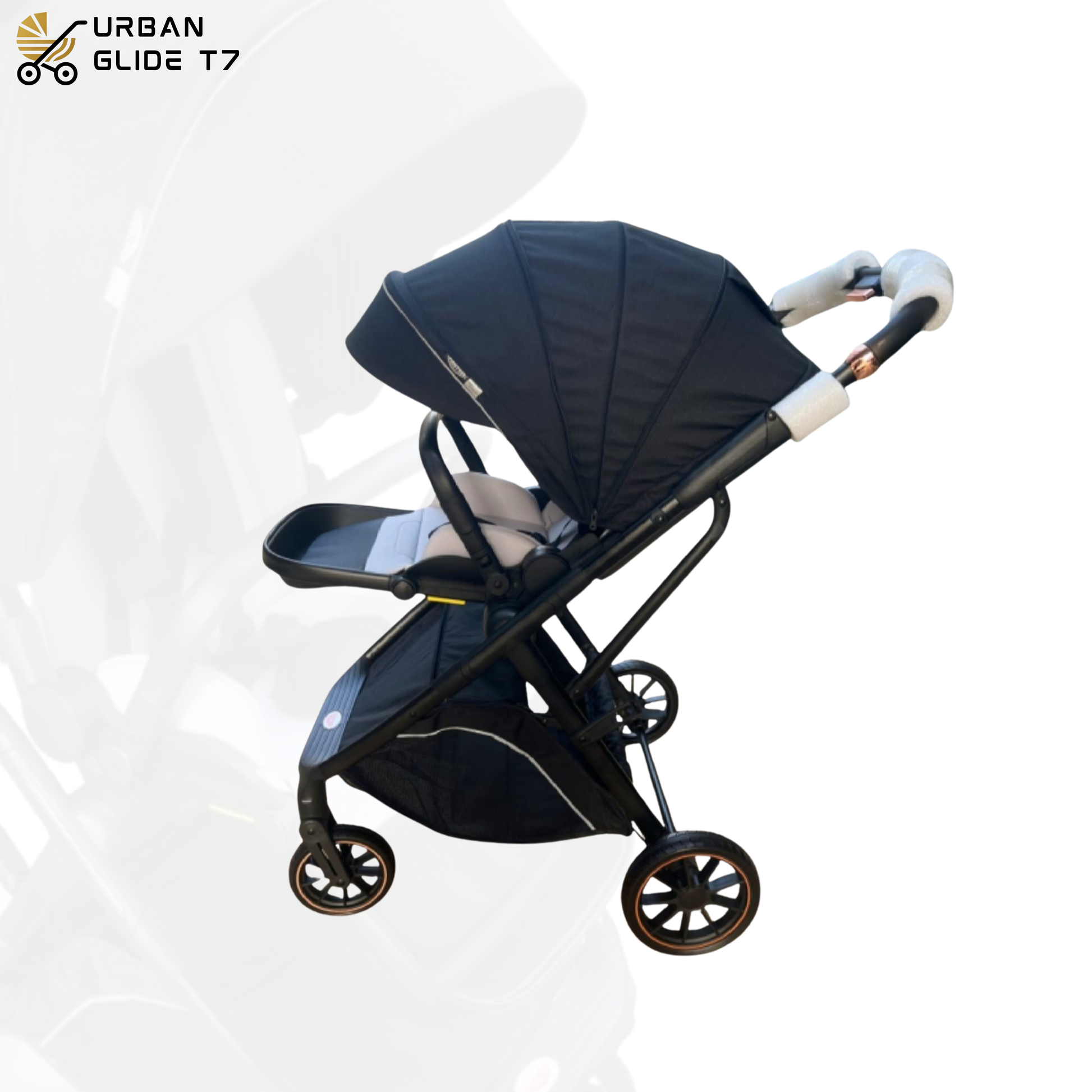 (Pre-book) TinyTyke Urban Glide (T7) Travel System Stroller – Car to Curb in Seconds