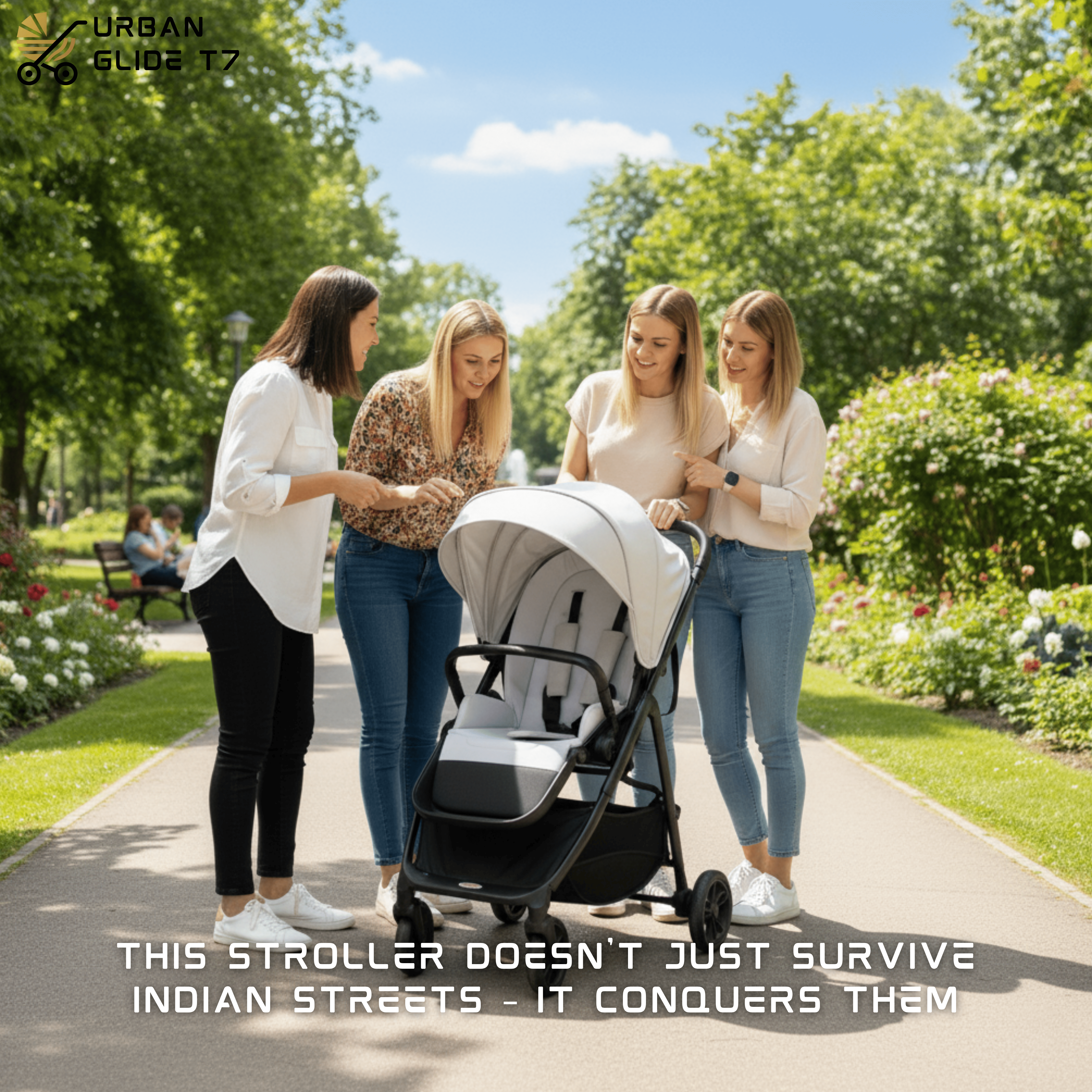 (Pre-book) TinyTyke Urban Glide (T7) Travel System Stroller – Car to Curb in Seconds