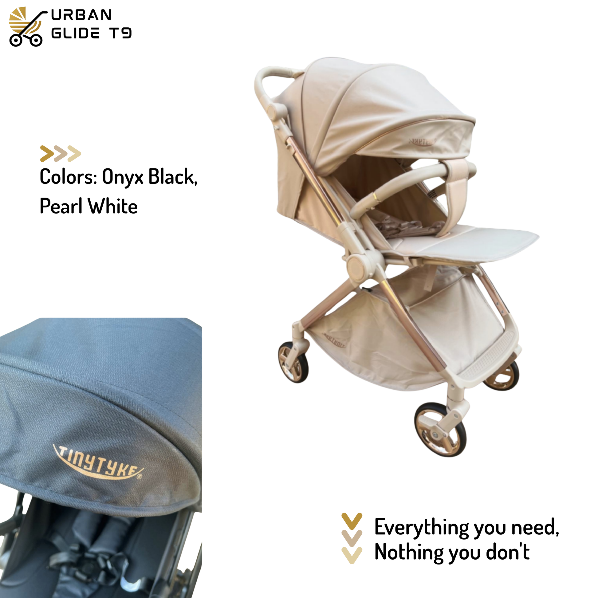(Pre-book) TinyTyke Urban Glide (T9) Stroller – The Smart Switcher