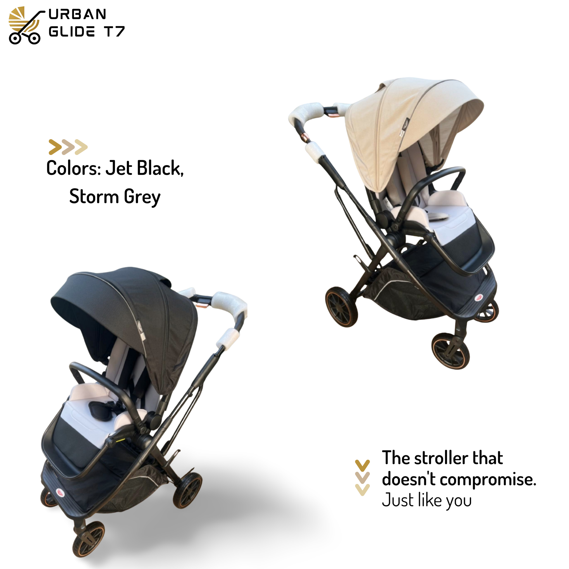 (Pre-book) TinyTyke Urban Glide (T7) Travel System Stroller – Car to Curb in Seconds