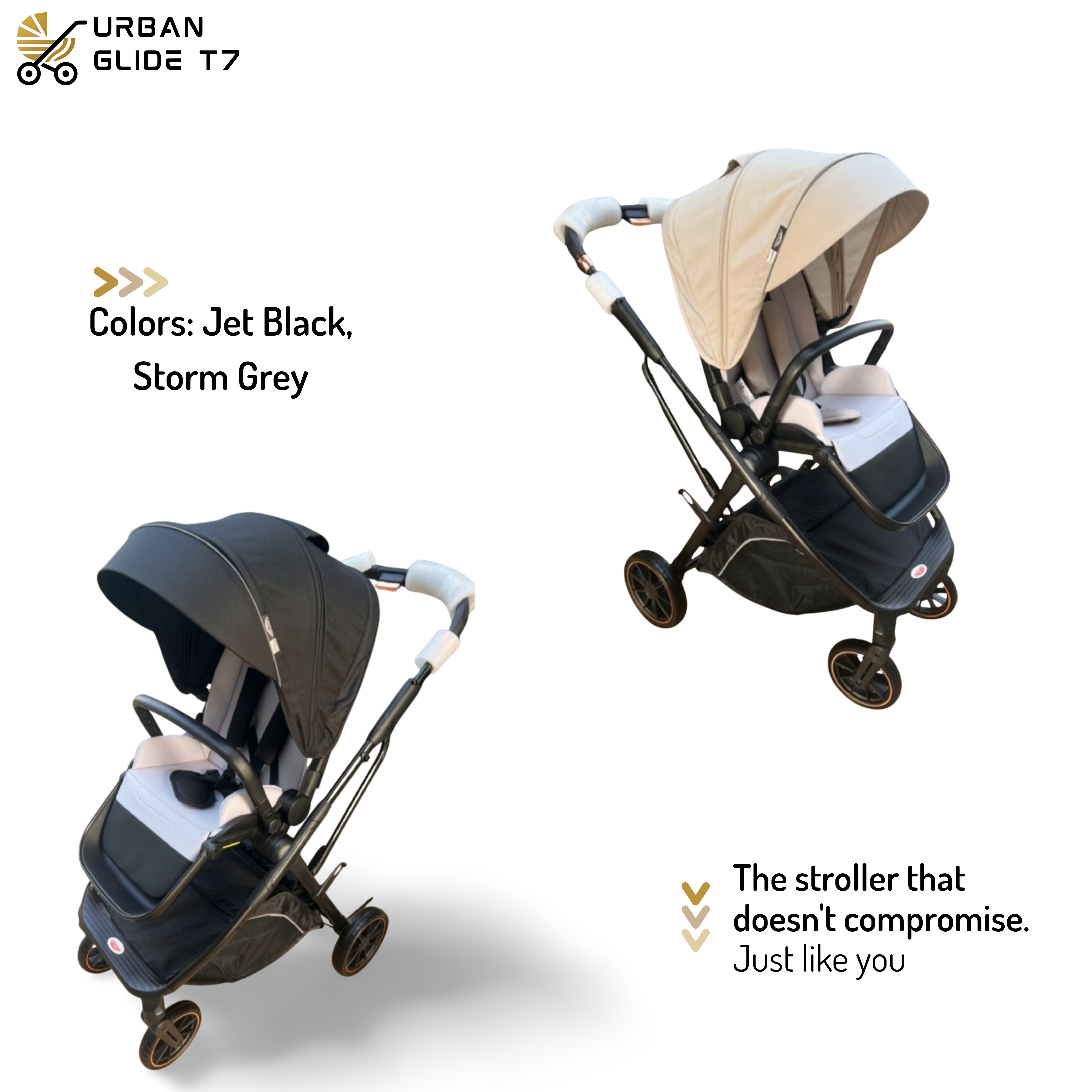 (Pre-book) TinyTyke Urban Glide (T7) Travel System Stroller – Car to Curb in Seconds