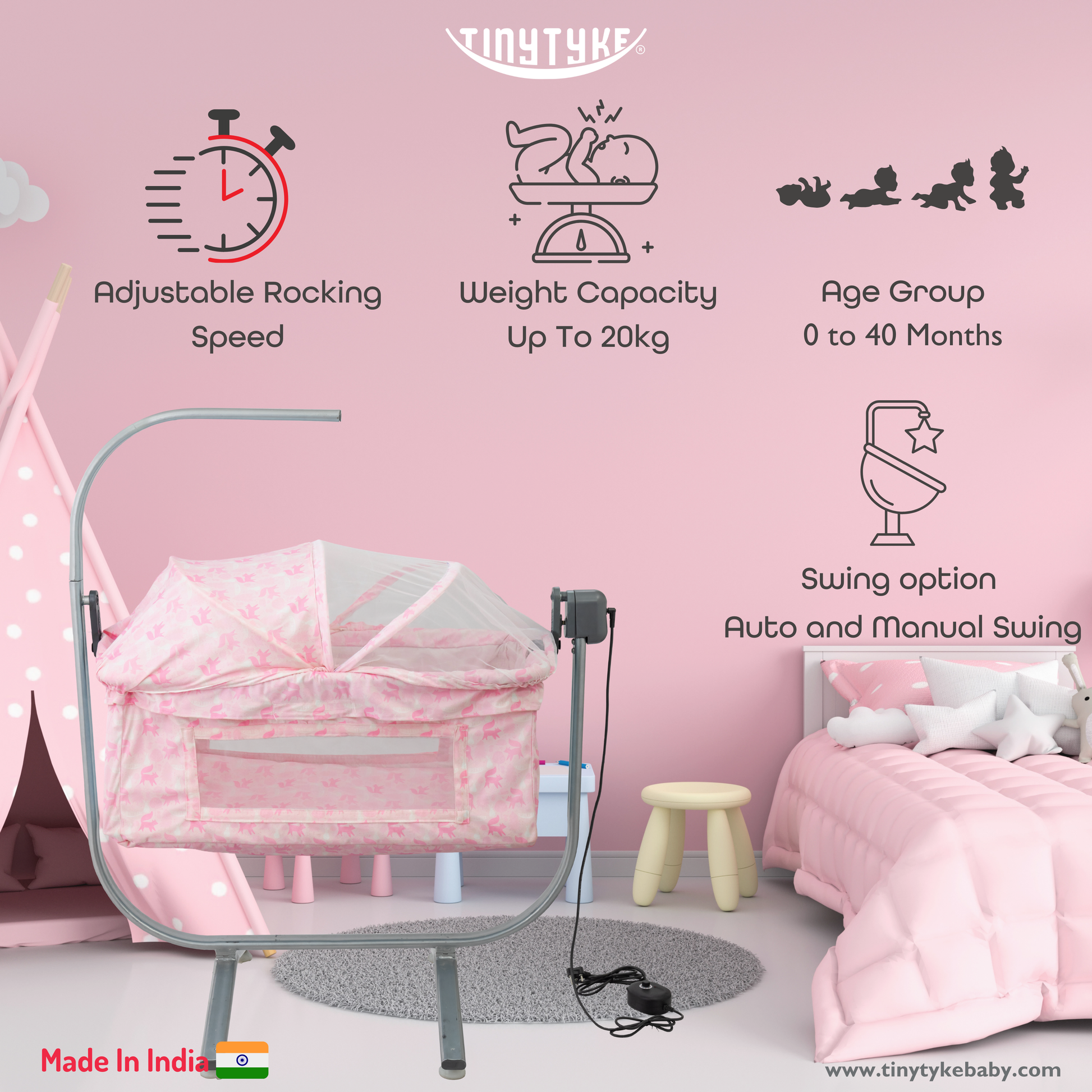 Best Automatic Baby Cradle for Modern Parents TinyTyke