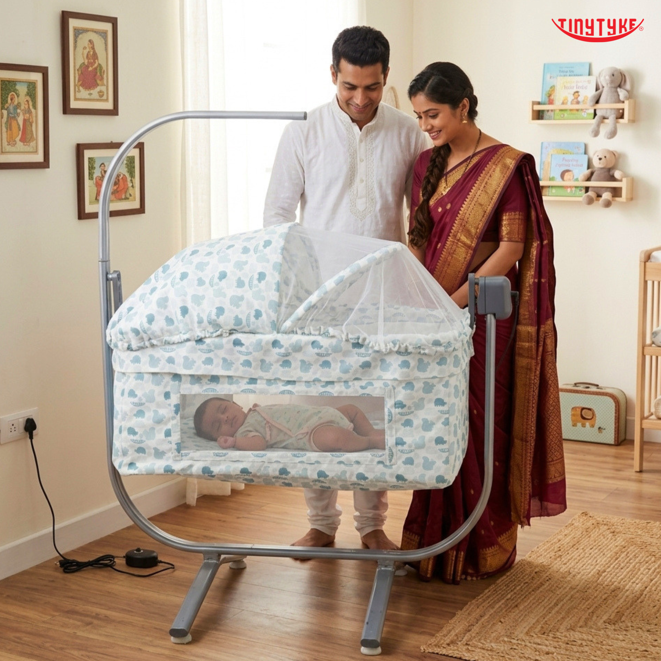 TinyTyke Care Electric Automatic Swing Baby Cradle