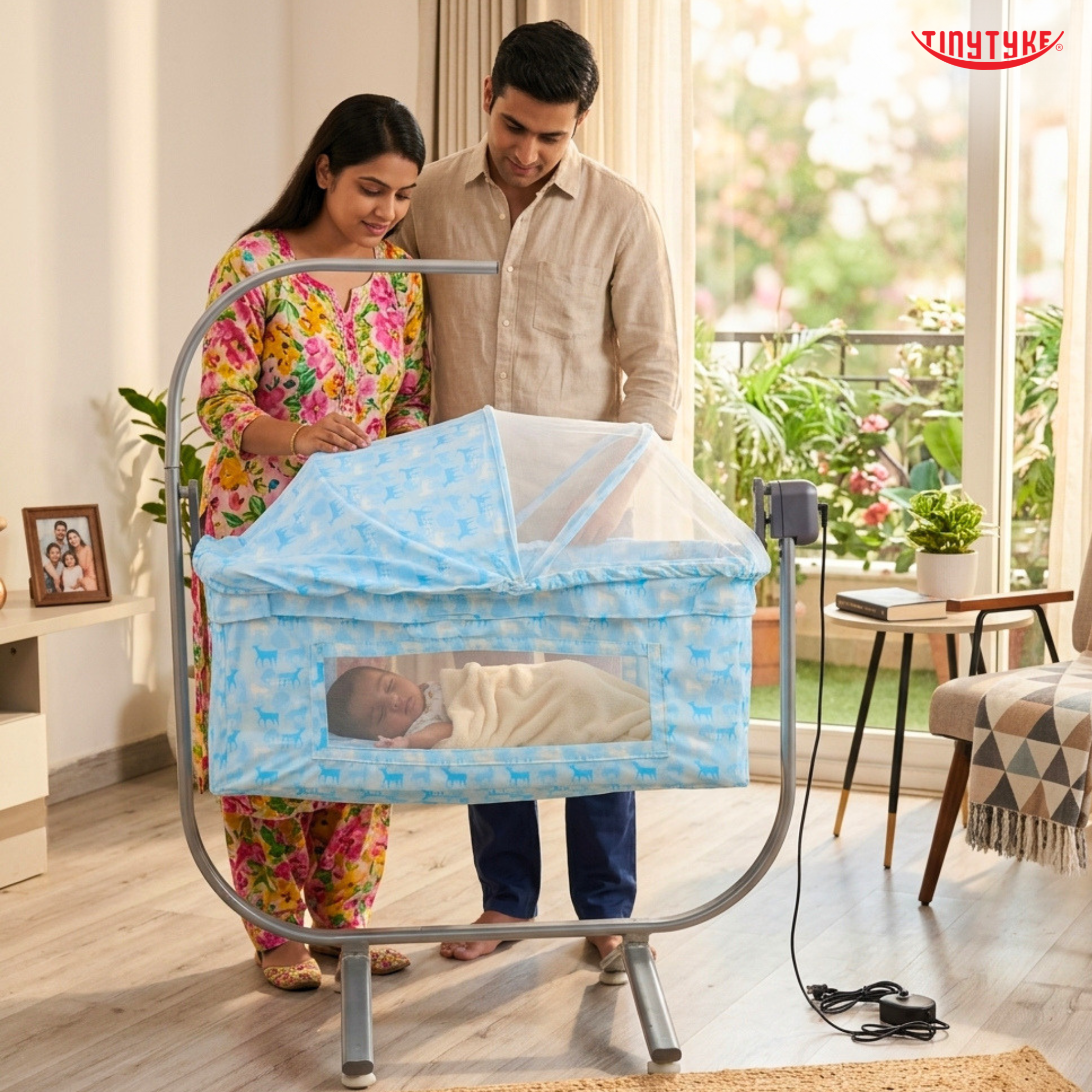 TinyTyke Care Electric Automatic Swing Baby Cradle