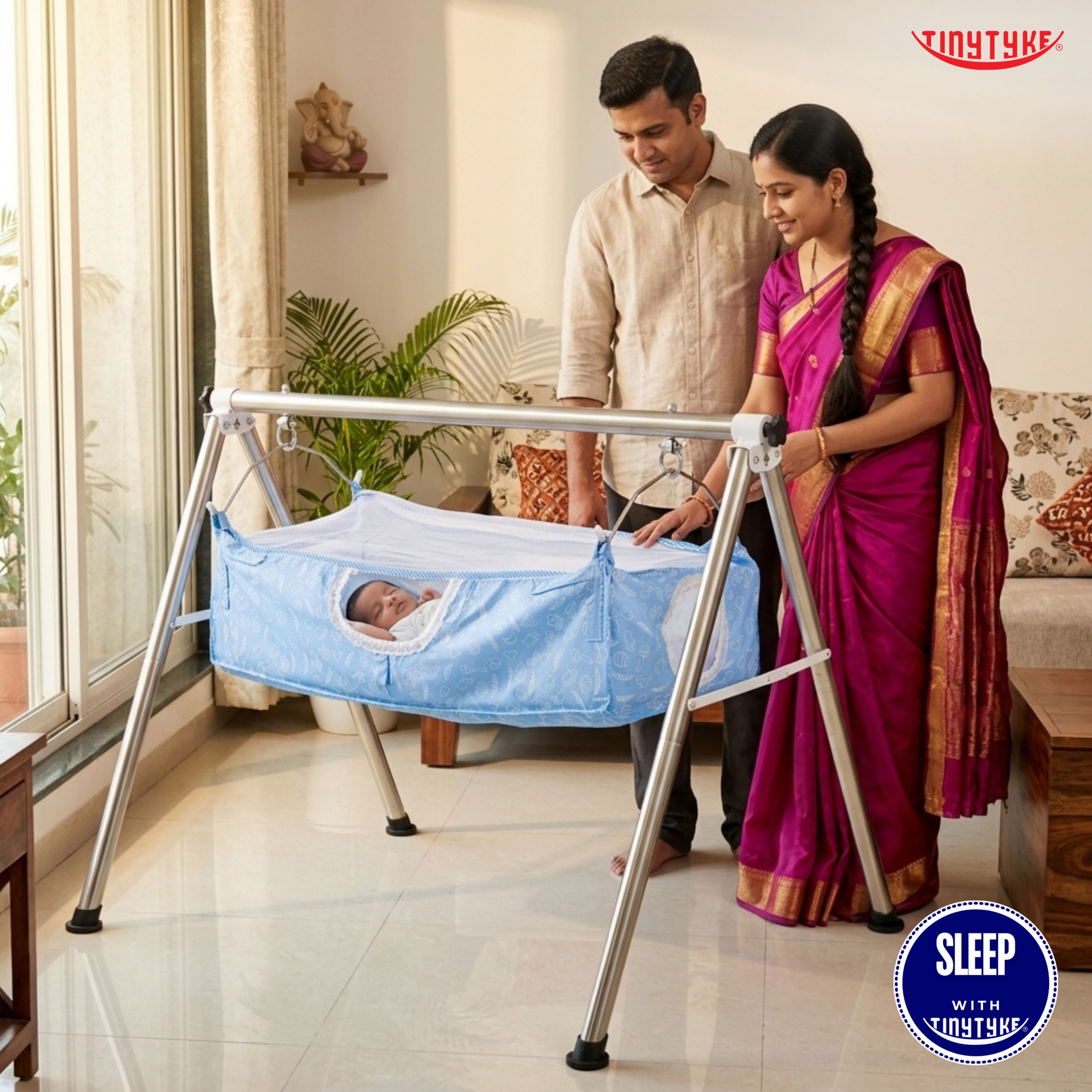 Baby Cradle: Square Pipe Heavy Duty Foldable Designs | TinyTyke Baby Cradle: Square Pipe Heavy Duty Foldable Designs | TinyTyke