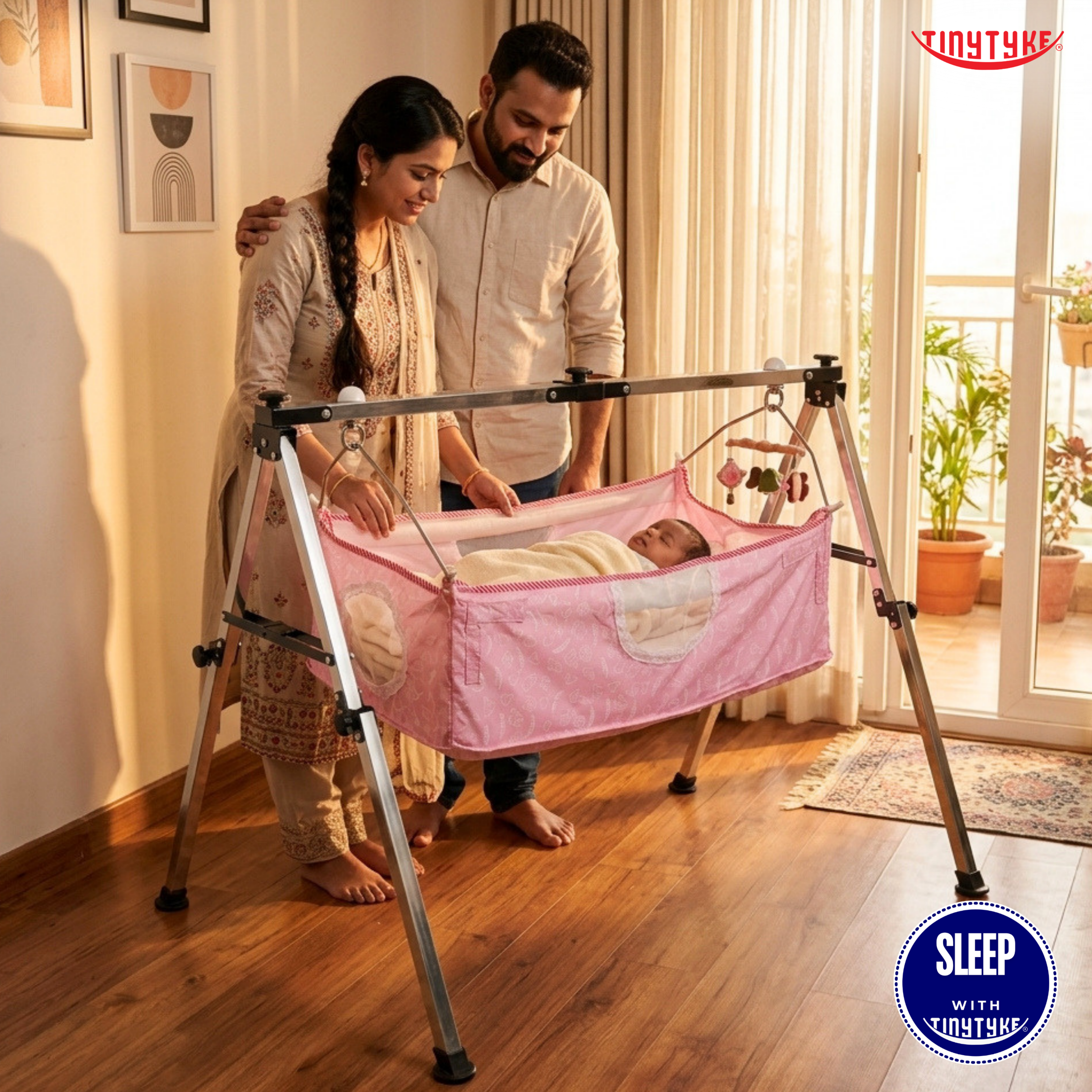 Baby Cradle: Square Pipe Heavy Duty Foldable Designs | TinyTyke Baby Cradle: Square Pipe Heavy Duty Foldable Designs | TinyTyke