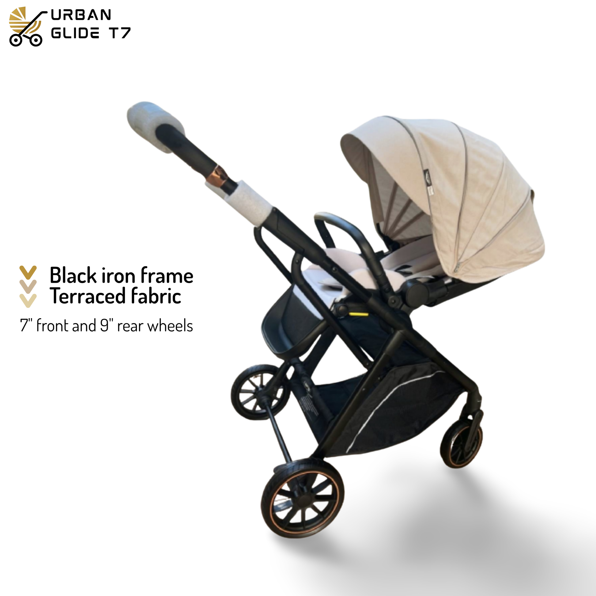 (Pre-book) TinyTyke Urban Glide (T7) Travel System Stroller – Car to Curb in Seconds