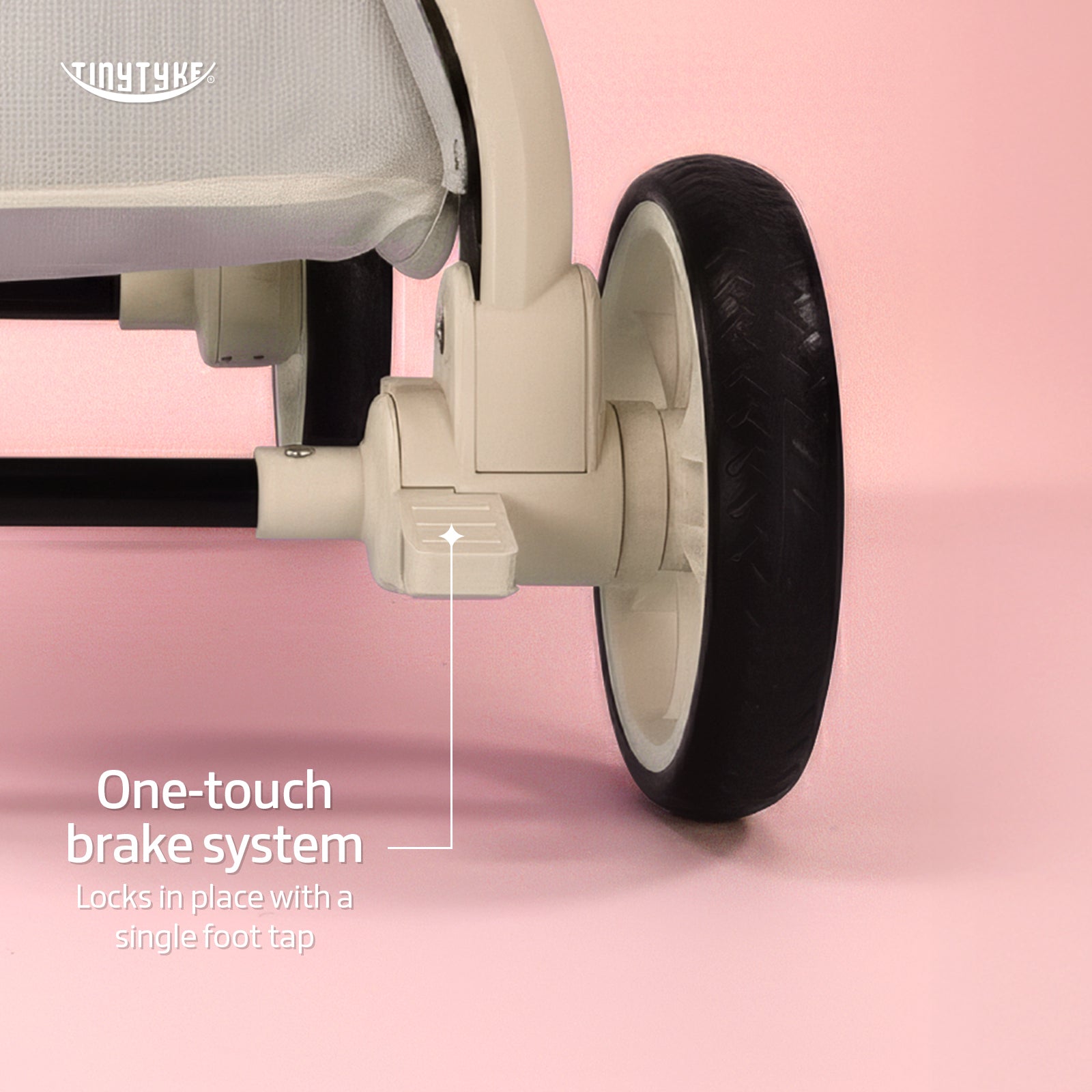 TinyTyke Urban Glide (T6) Luxury Stroller with Parent-Facing and Forward-Facing Reversible Seat | Newborn Ready with 3-Position Recline and One-touch Fold (0-40 Months)