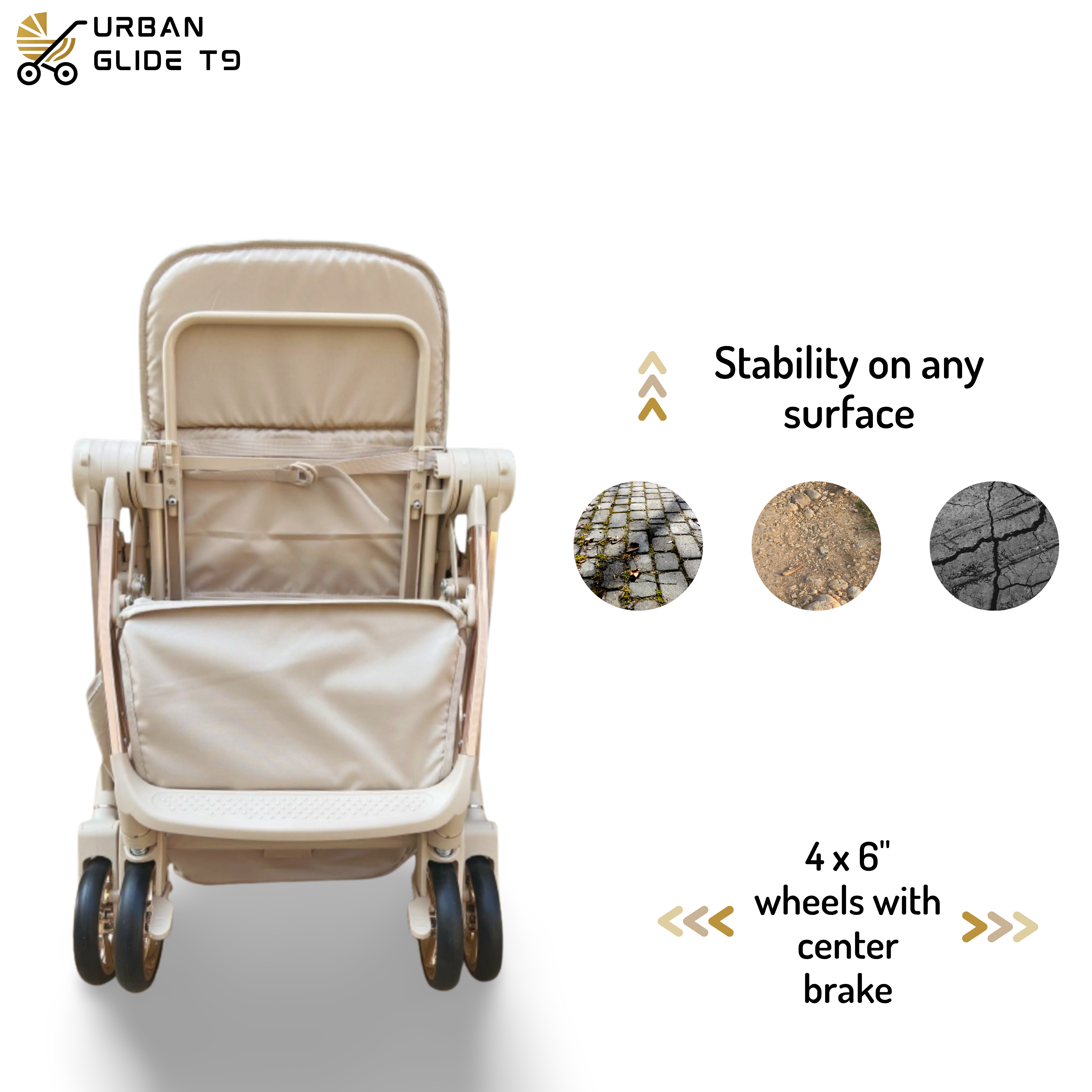 (Pre-book) TinyTyke Urban Glide (T9) Stroller – The Smart Switcher