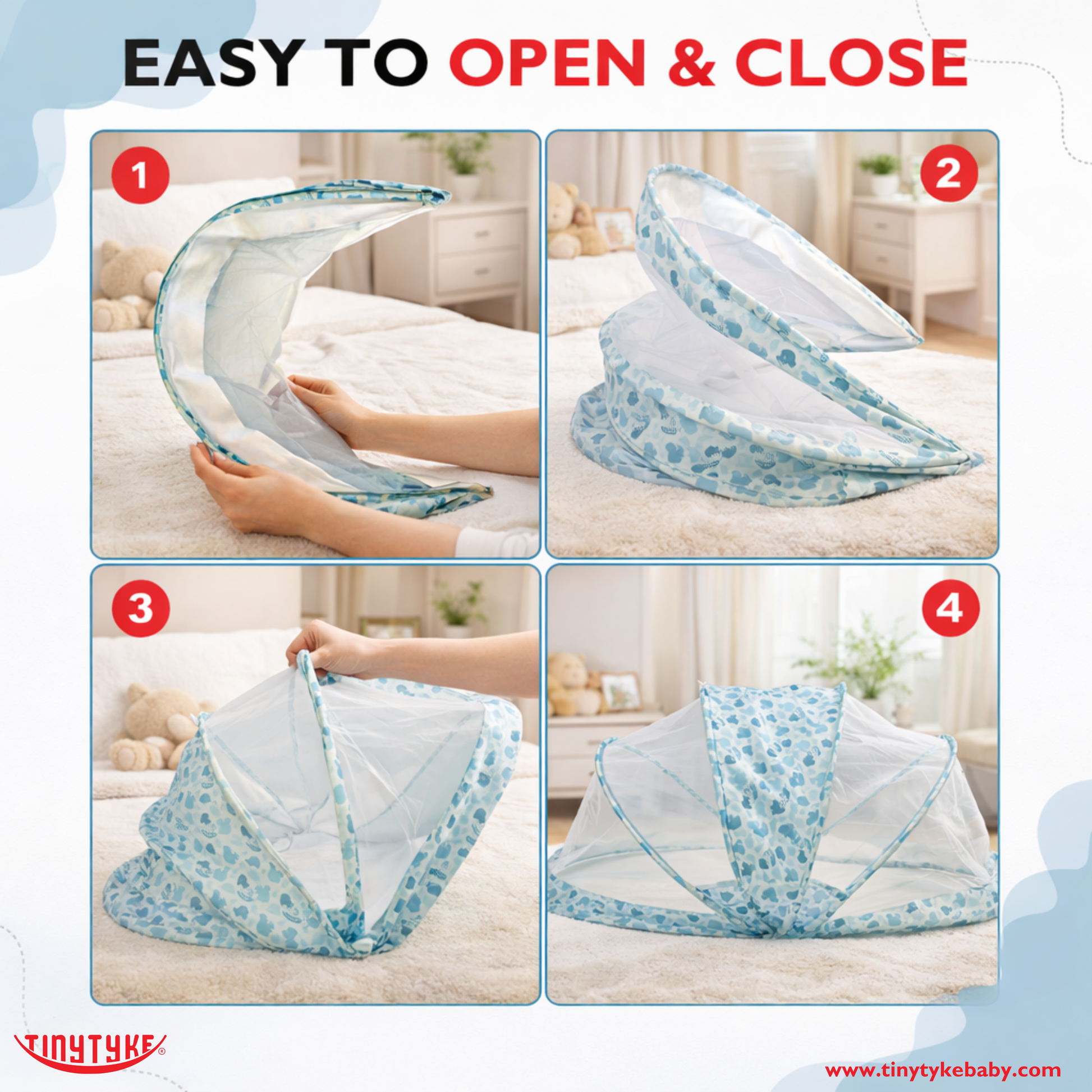 TinyTyke- Bottomless Baby Mosquito Net | Foldable
