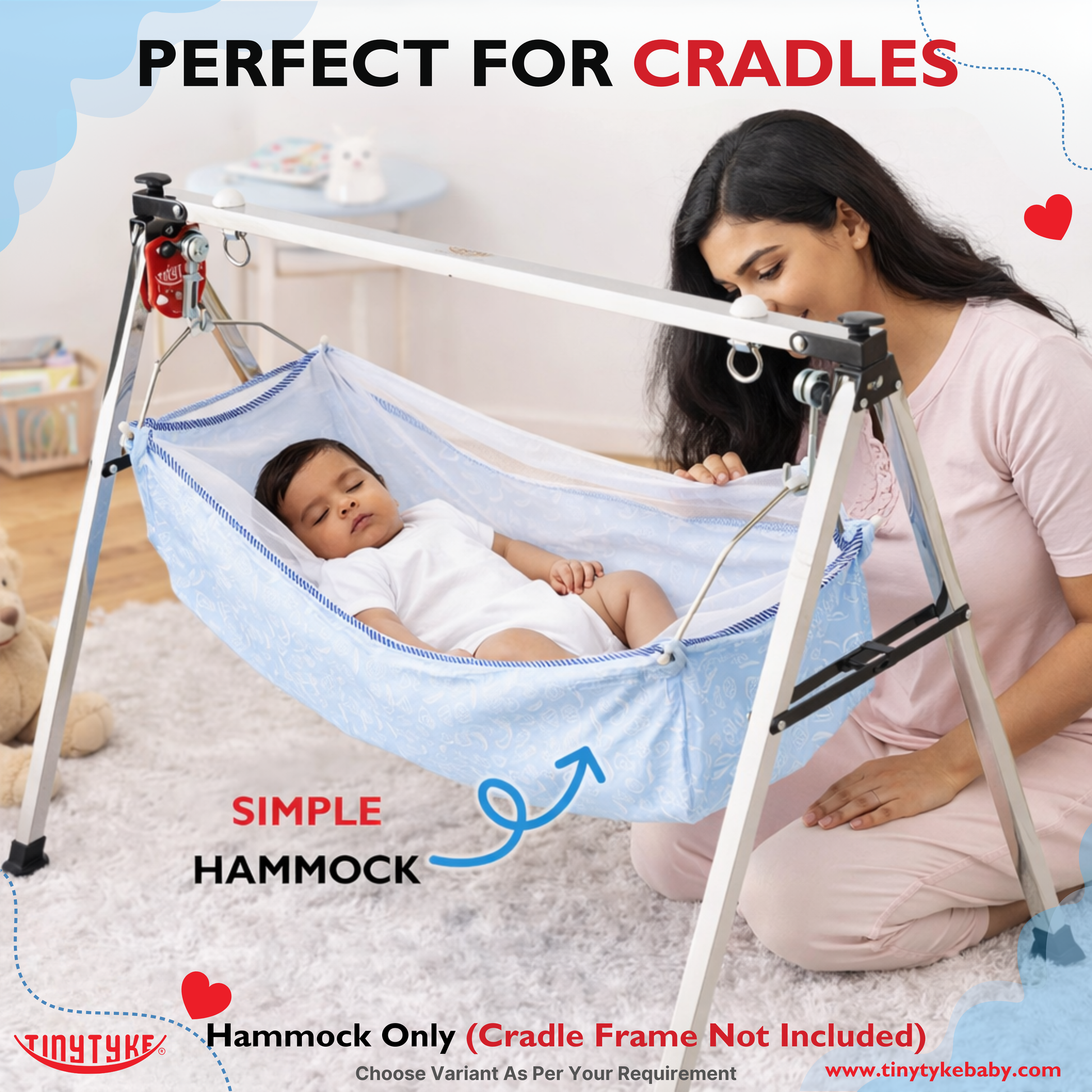 TinyTyke- Simple Hammock With Mosquito Net