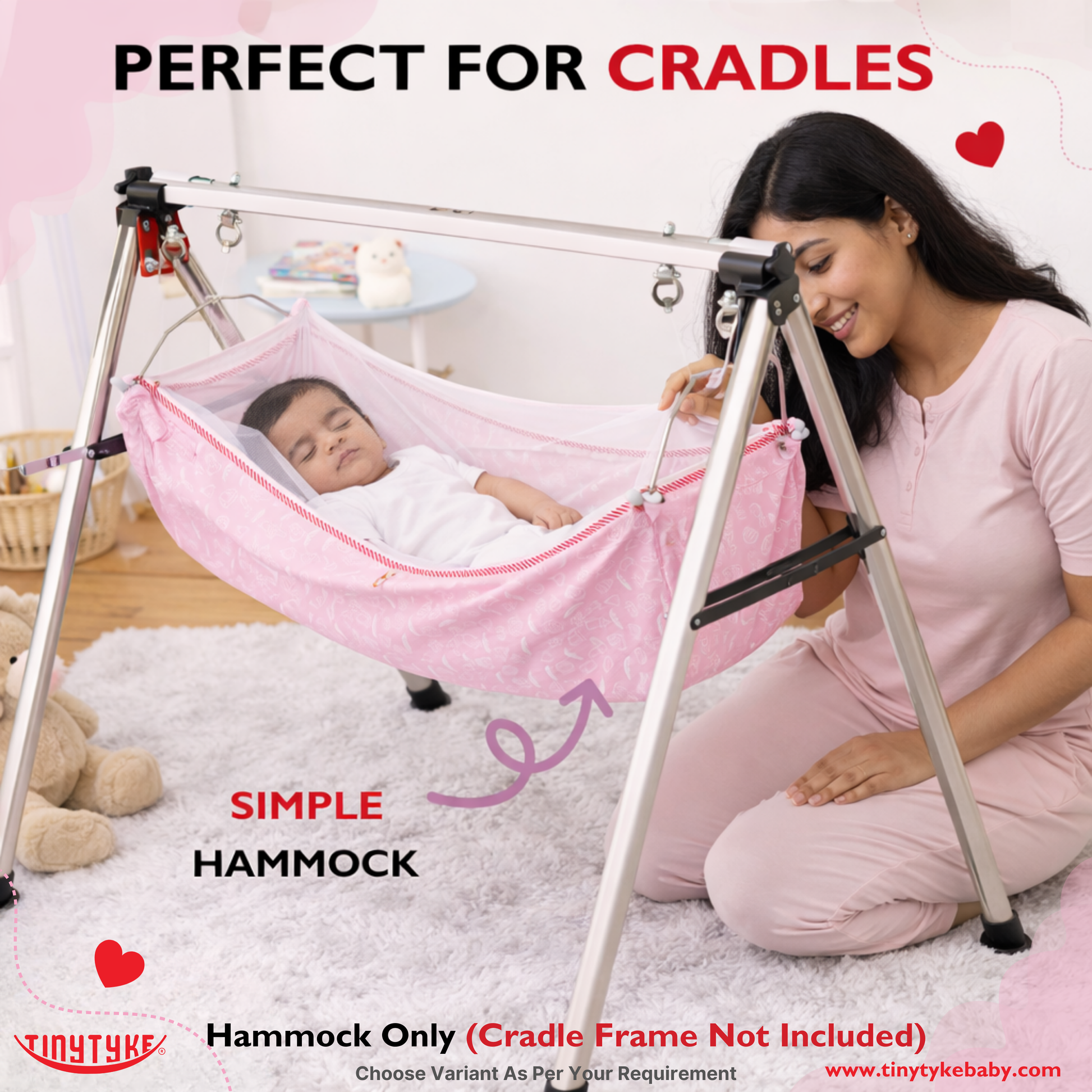 TinyTyke- Simple Hammock With Mosquito Net