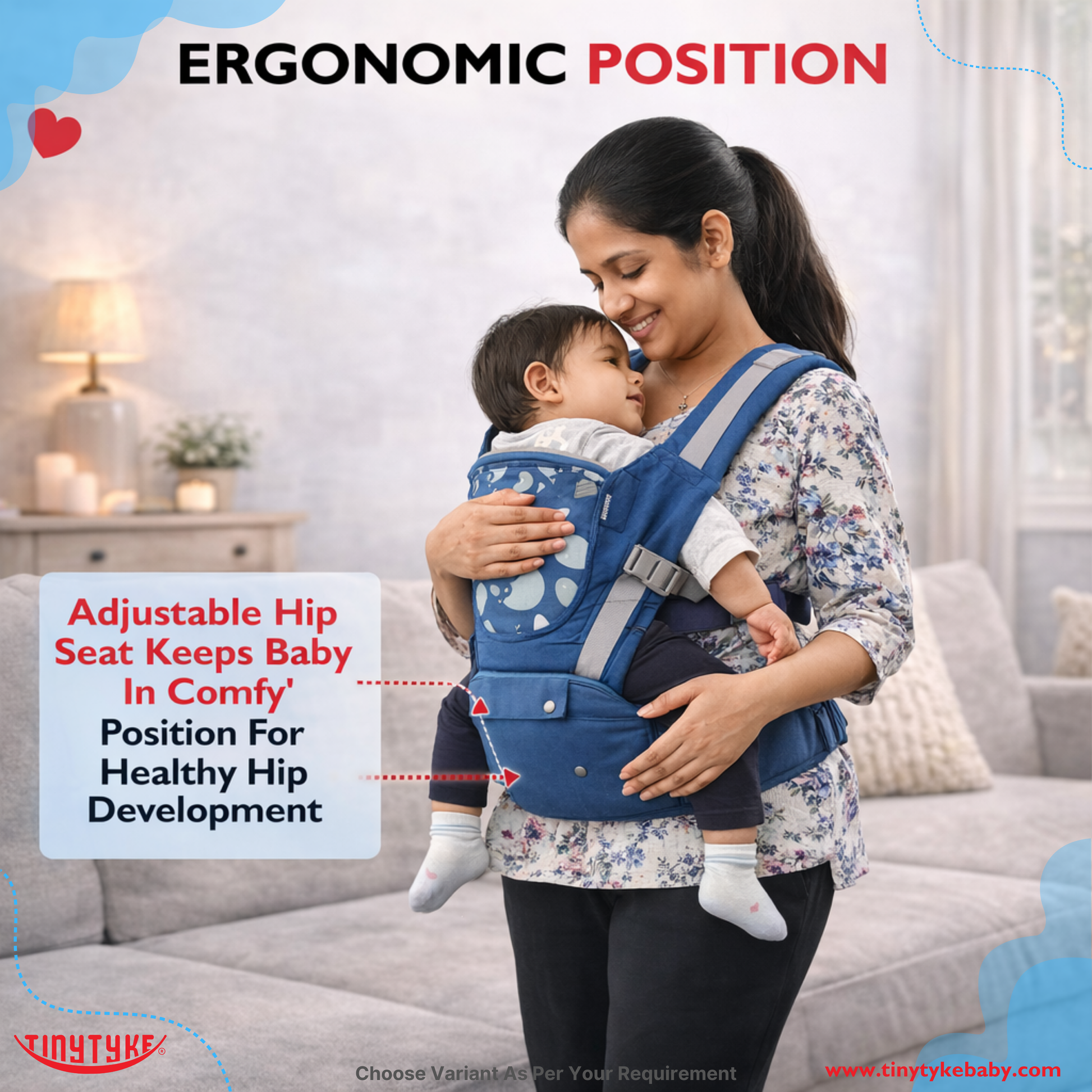 TinyTyke- Comfort Carry Baby Belt | With Hip Seat