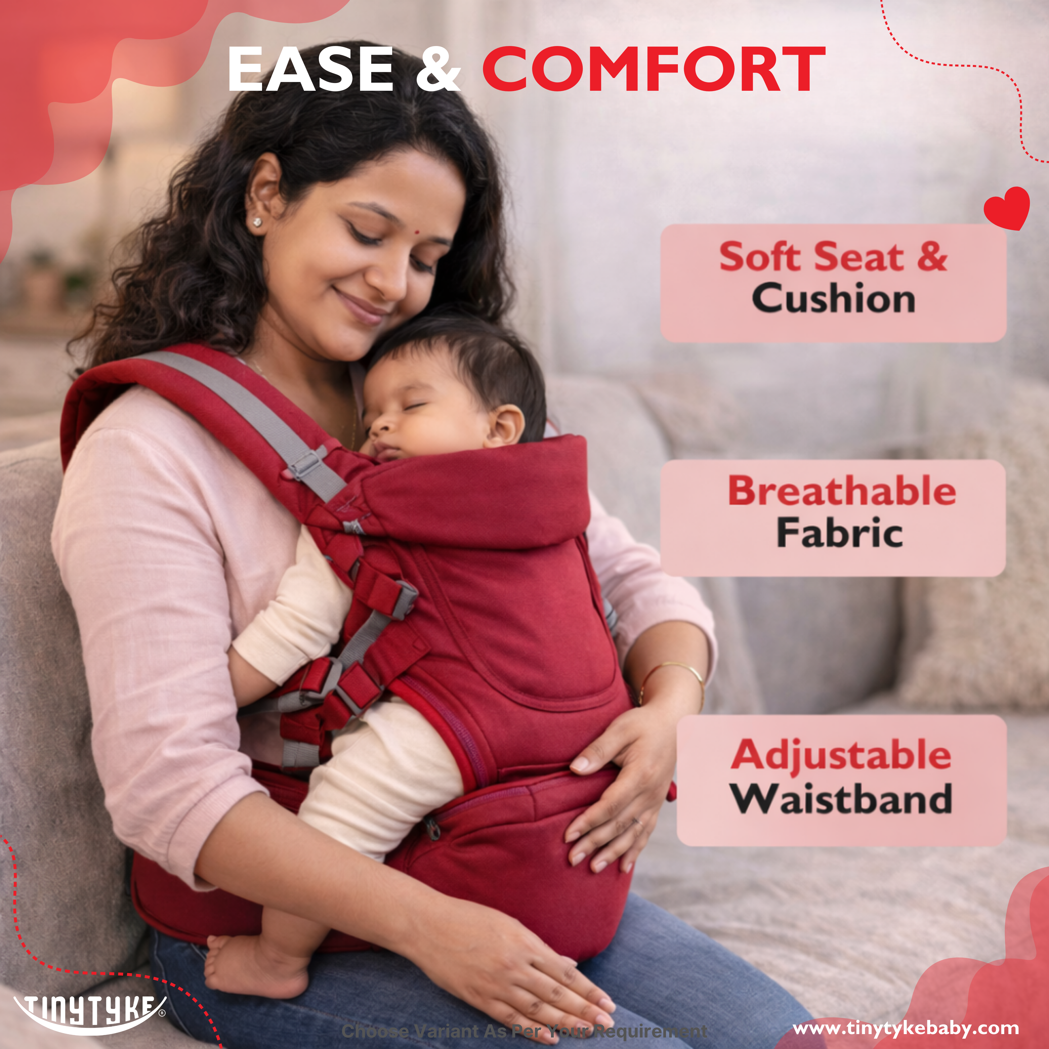 TinyTyke- Comfort Carry Baby Belt | With Hip Seat