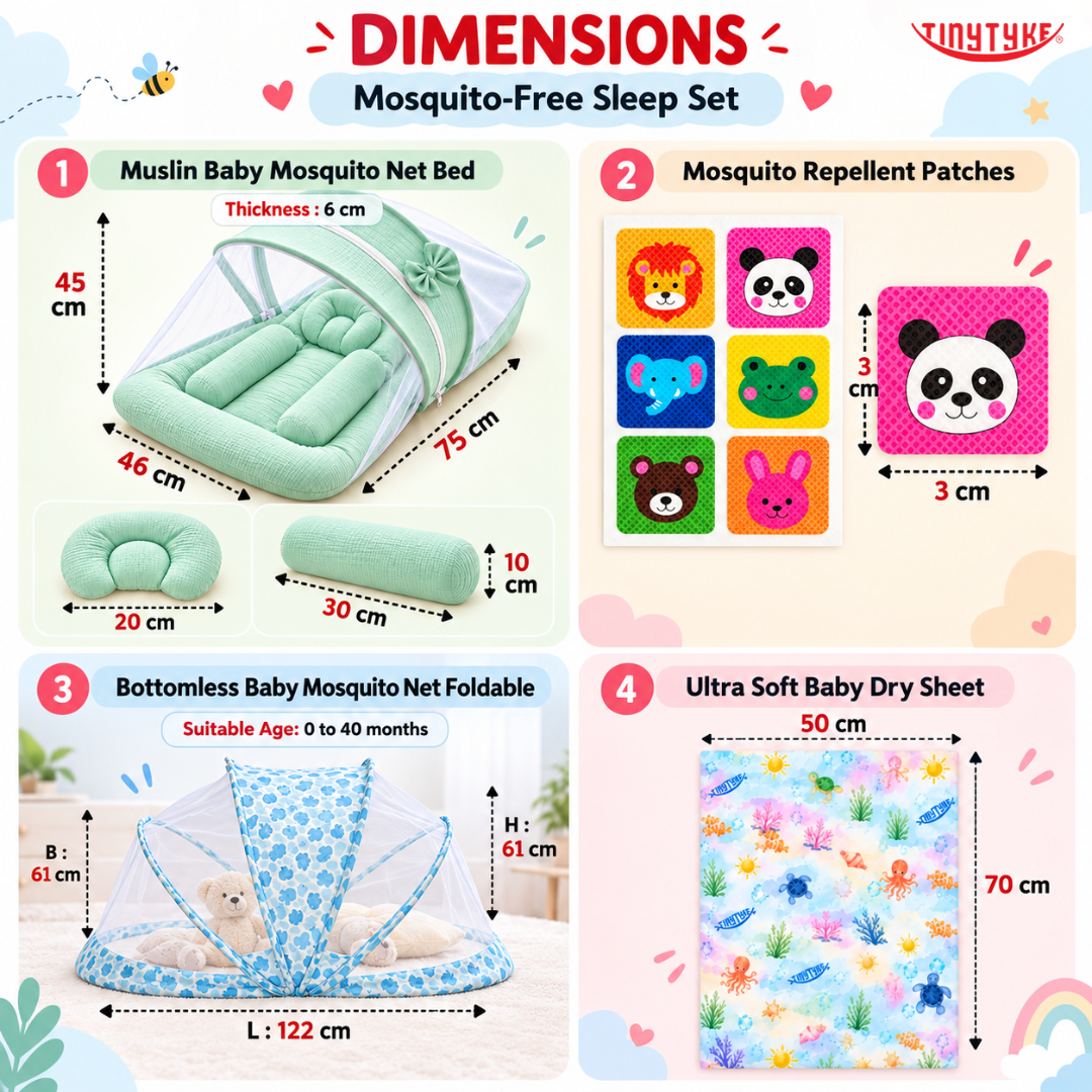 TinyTyke- Mosquito-Free Sleep Set | Combo