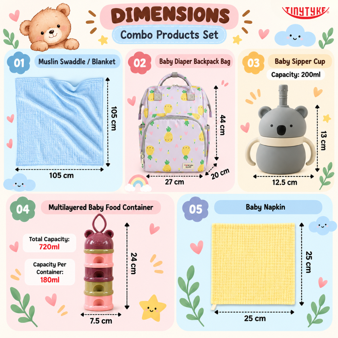 TinyTyke- Little Explorer Baby Travel Kit | Combo