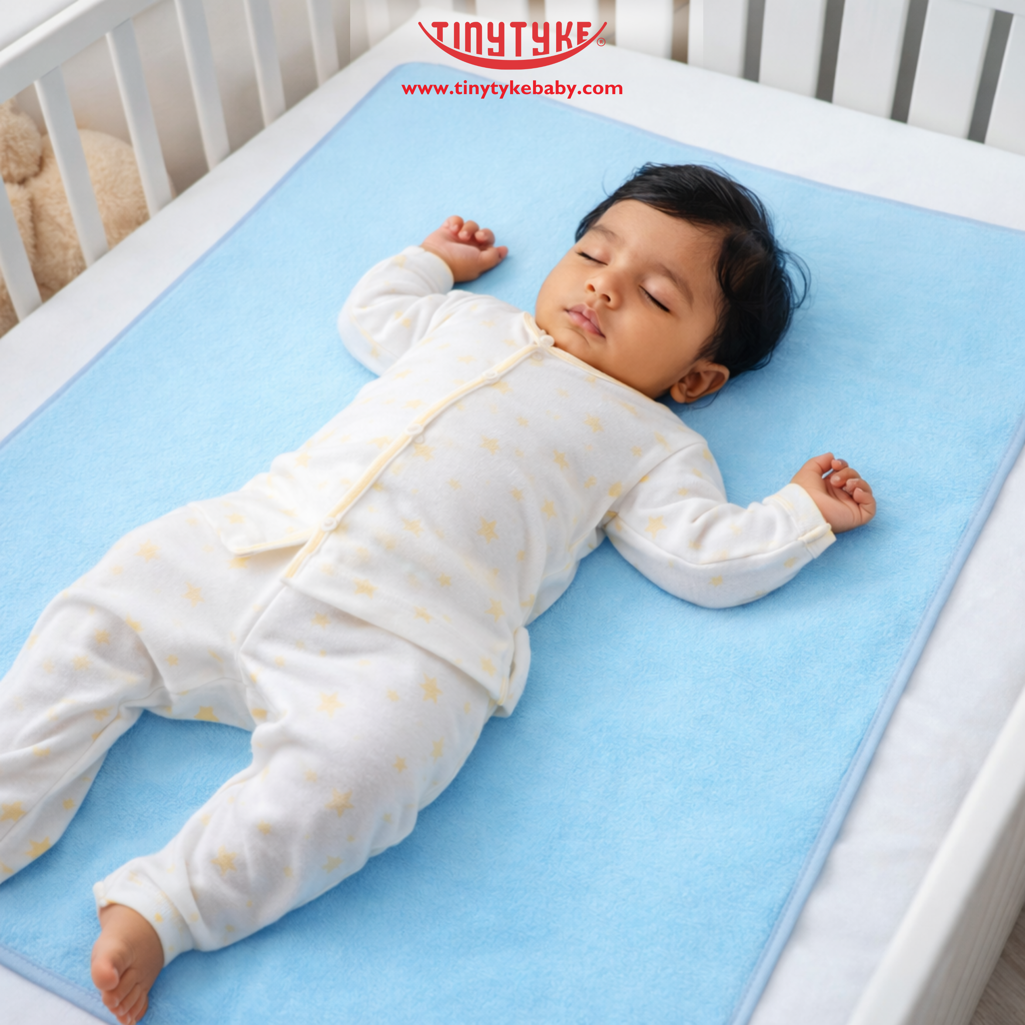 TinyTyke- Ultra-Soft Baby Dry Sheet | Waterproof & Breathable Mattress Protector (Small, Medium & Large Size)