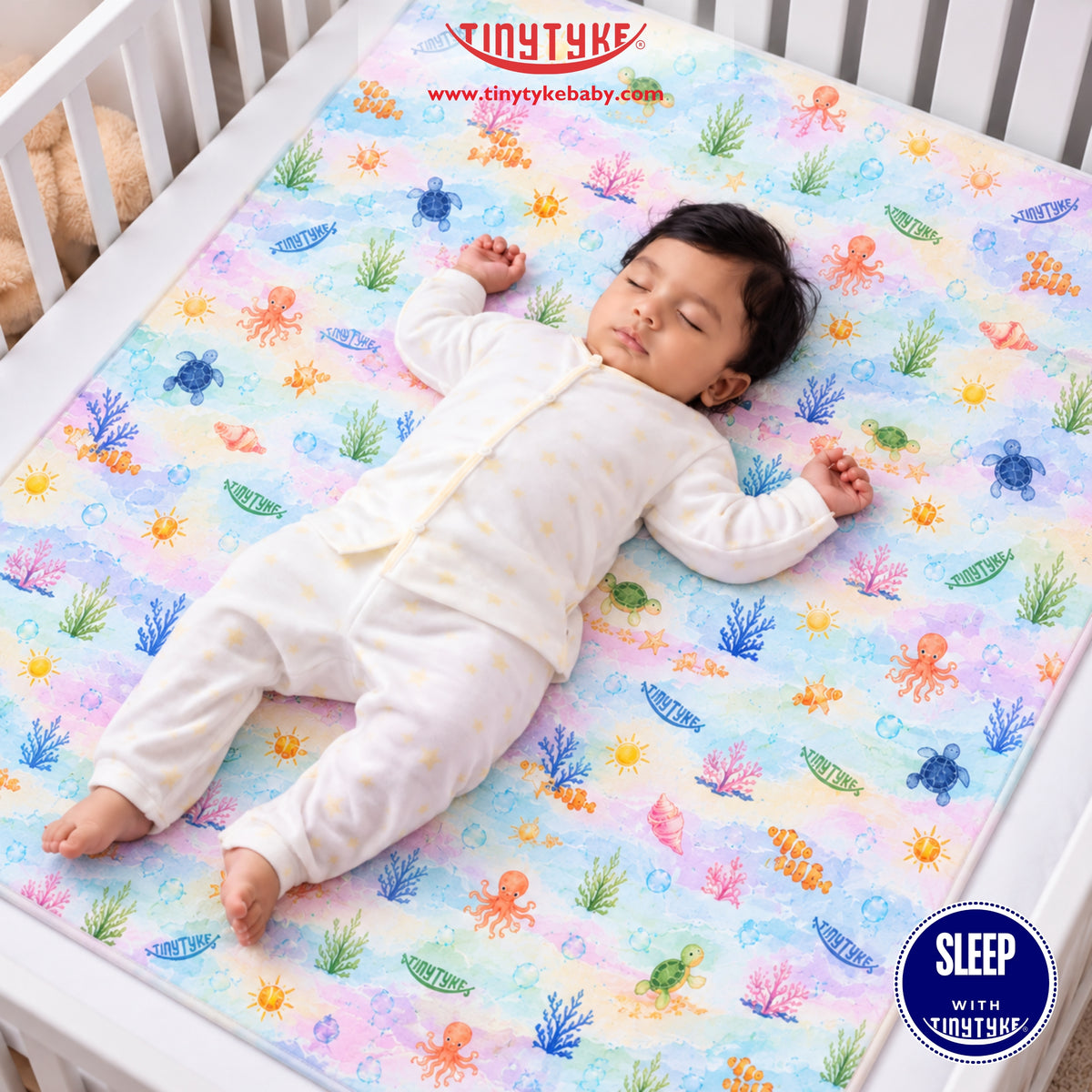 TinyTyke waterproof baby dry sheet mattress protector – image 1