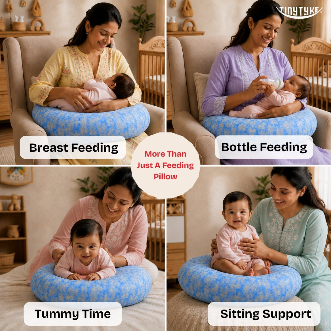 TinyTyke- Premium Baby Feeding Pillow With Adjustable Waist Strap