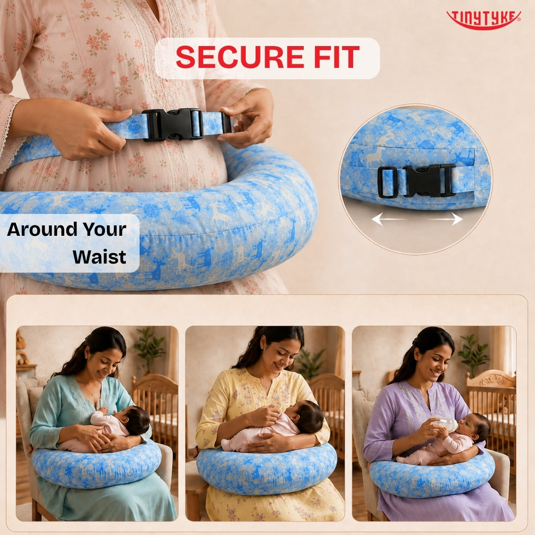 TinyTyke- Premium Baby Feeding Pillow With Adjustable Waist Strap