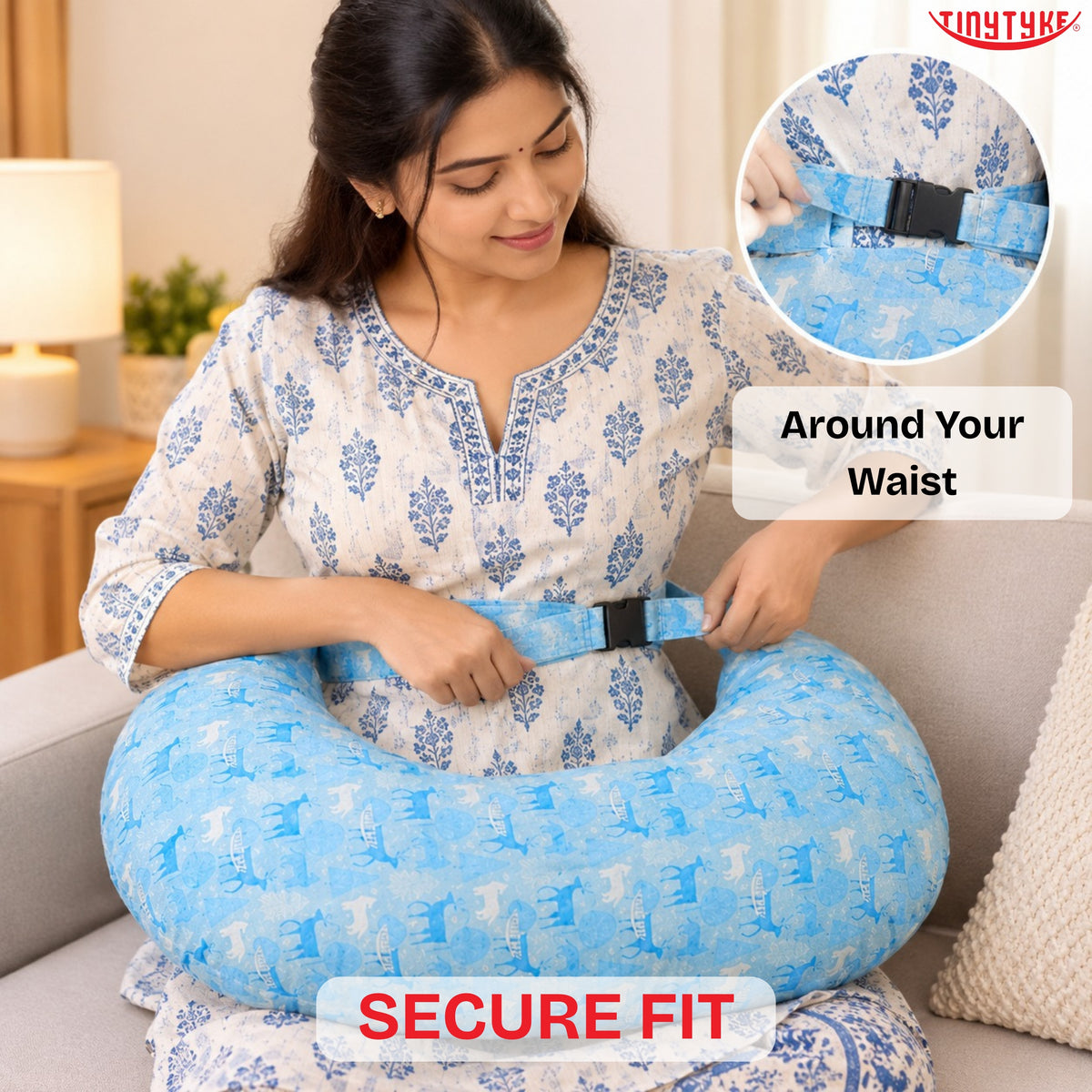 TinyTyke nursing and feeding pillow with adjustable waist strap – image 13