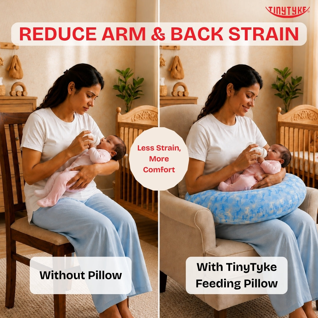 TinyTyke- Premium Baby Feeding Pillow With Adjustable Waist Strap