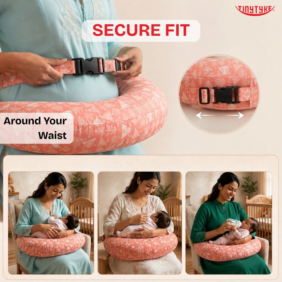 TinyTyke- Premium Baby Feeding Pillow With Adjustable Waist Strap