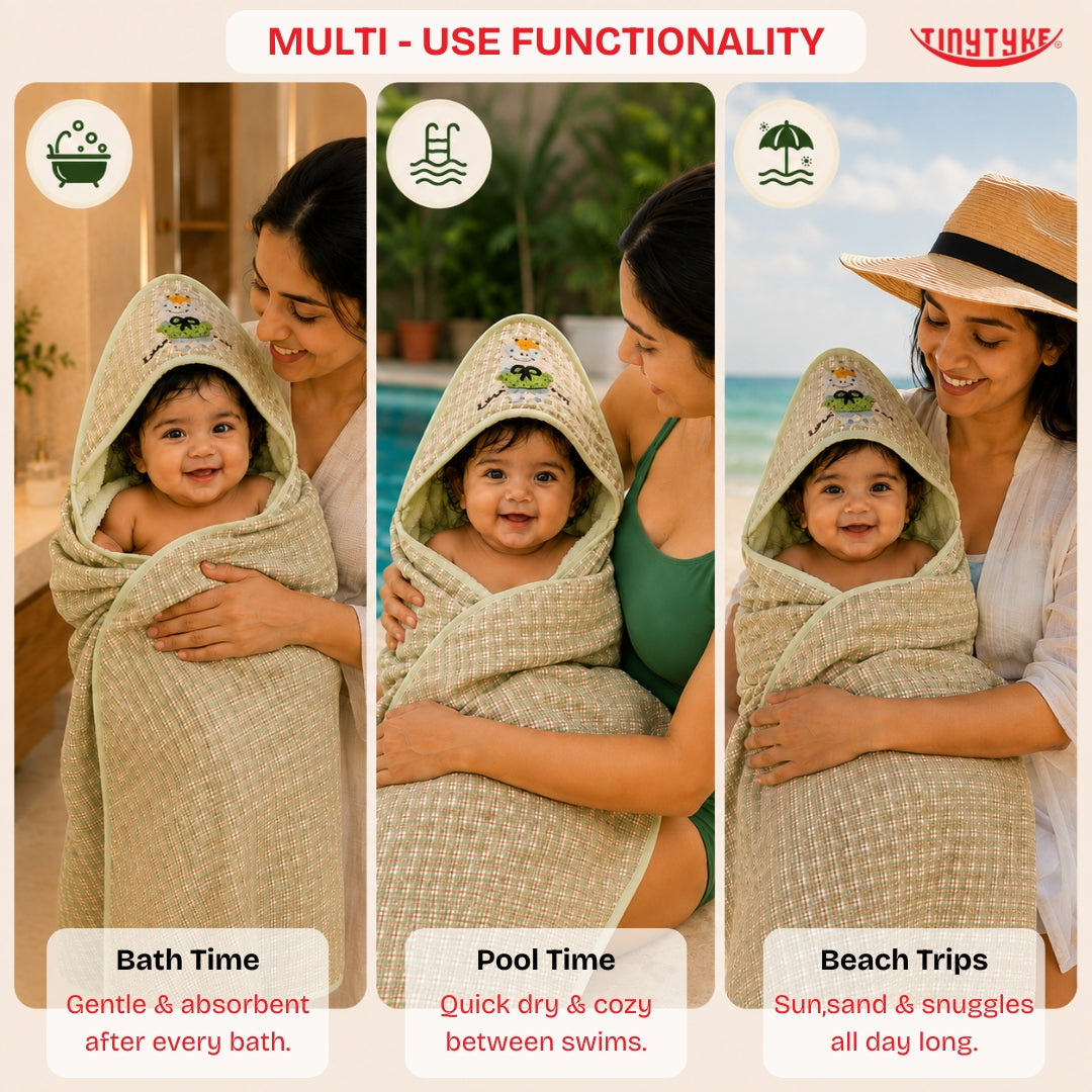 TinyTyke- CuddleWrap Hooded Blanket