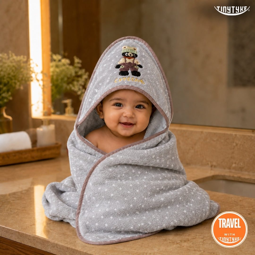 TinyTyke- CuddleWrap Hooded Blanket