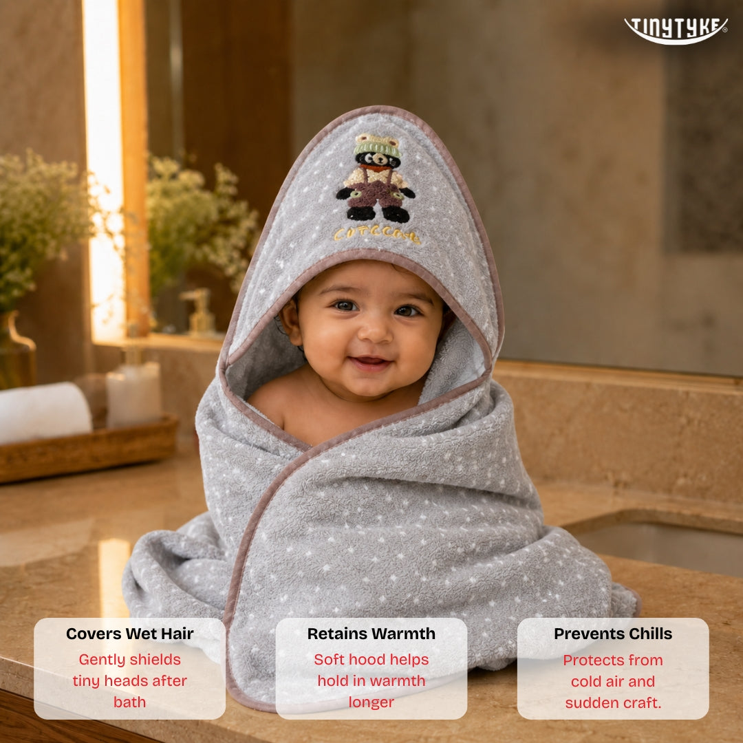 TinyTyke- CuddleWrap Hooded Blanket