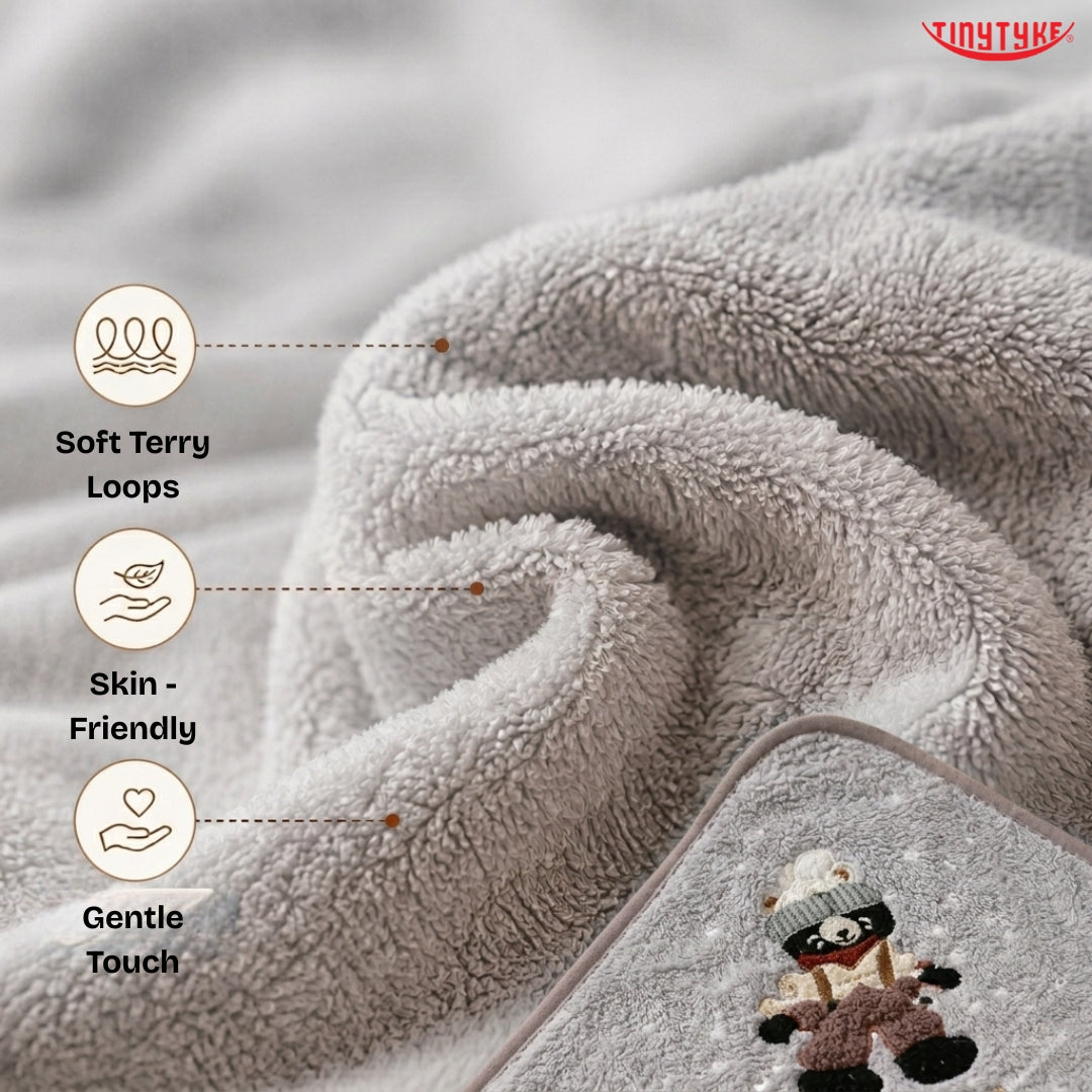 TinyTyke- CuddleWrap Hooded Blanket