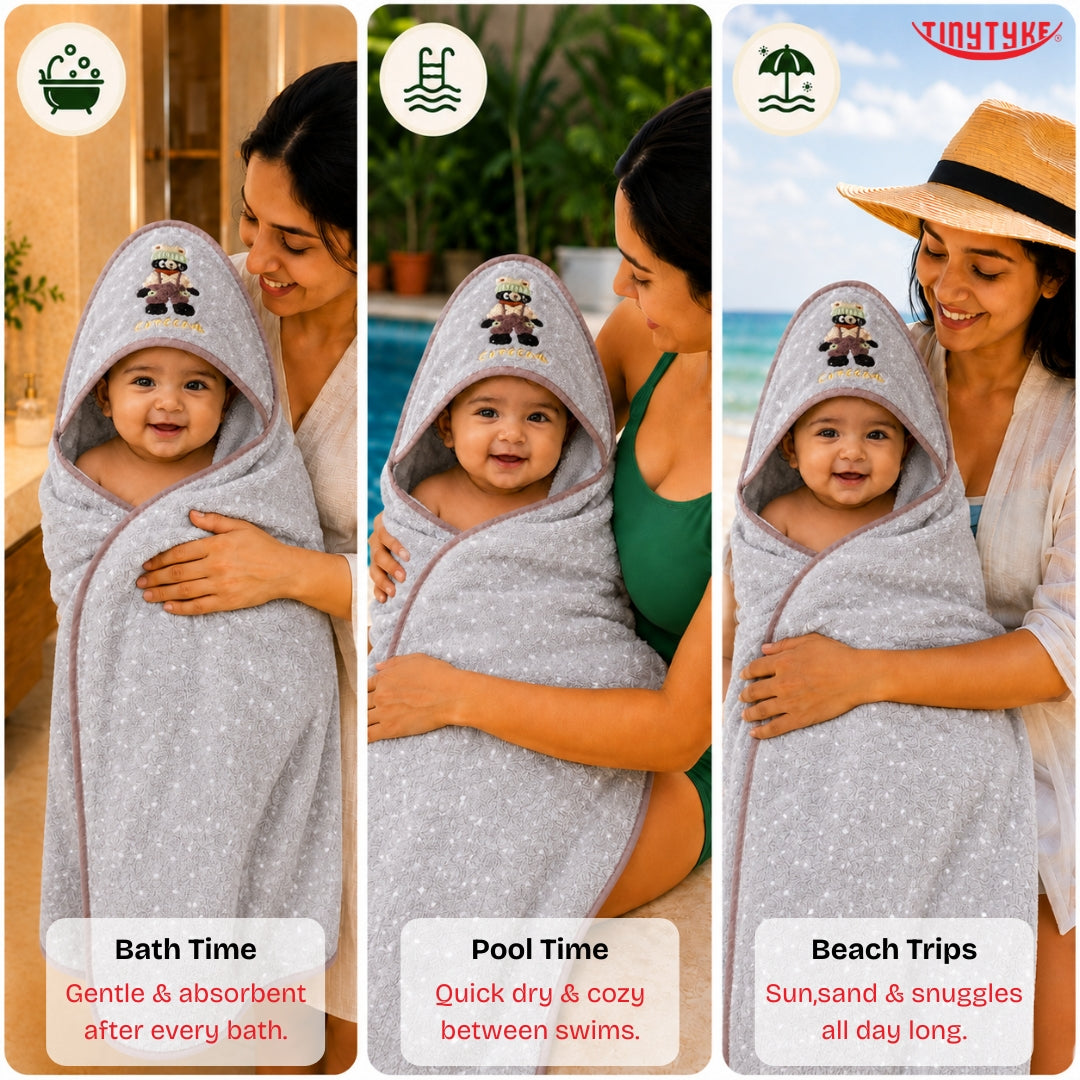 TinyTyke- CuddleWrap Hooded Blanket