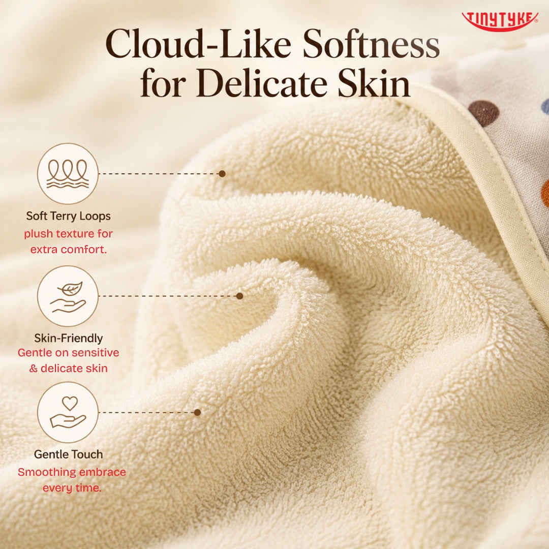TinyTyke- CuddleWrap Hooded Blanket