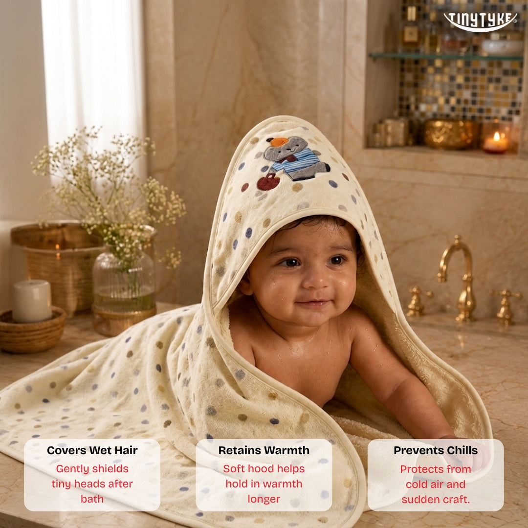 TinyTyke- CuddleWrap Hooded Blanket