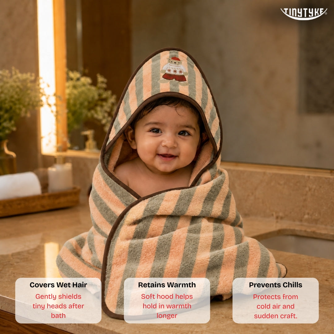 TinyTyke- CuddleWrap Hooded Blanket