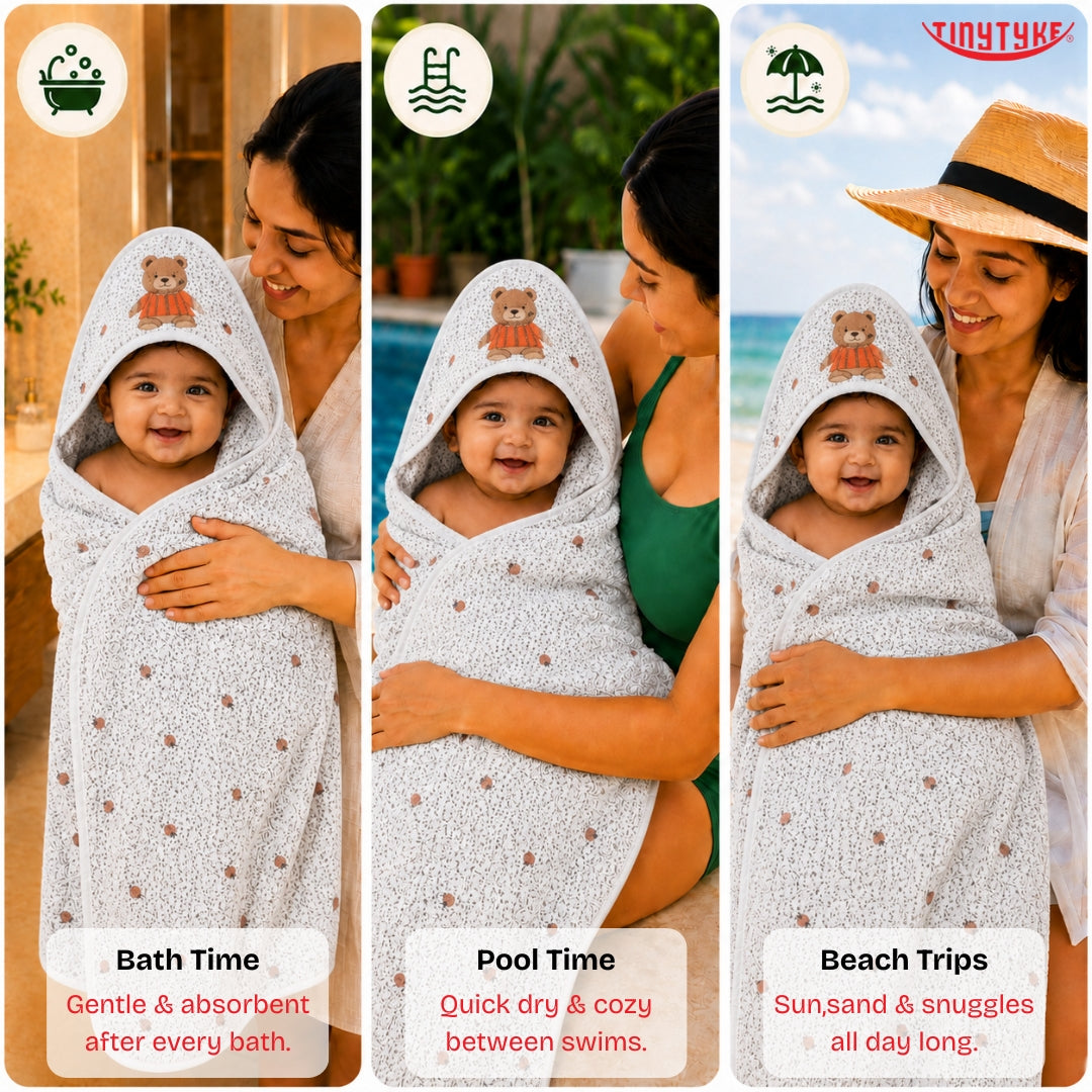 TinyTyke- CuddleWrap Hooded Blanket