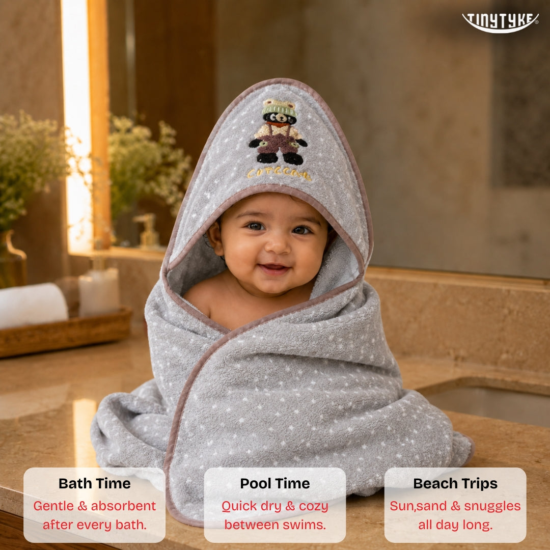 TinyTyke- CuddleWrap Hooded Blanket