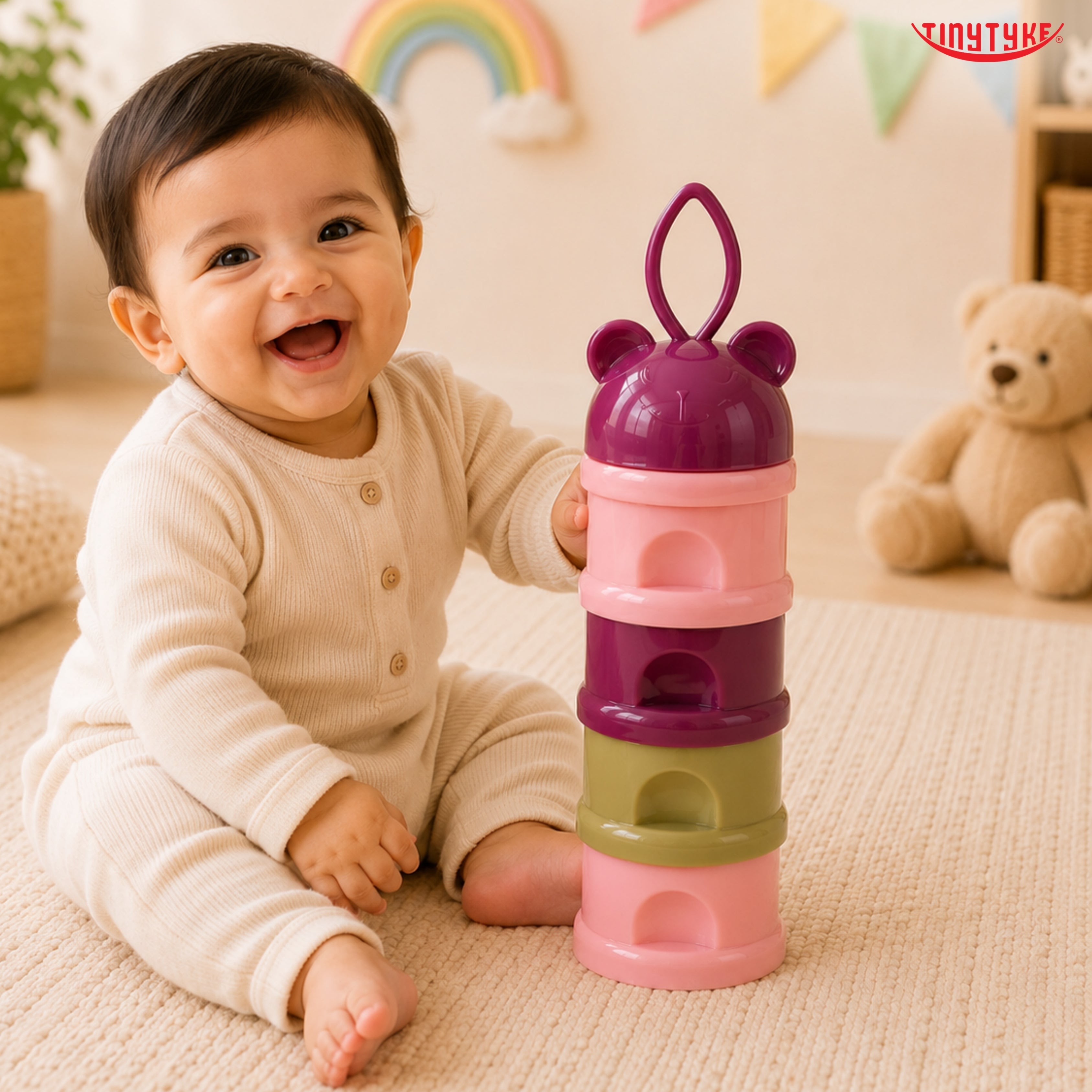 TinyTyke- Multilayered Baby Milk Powder & Food Container