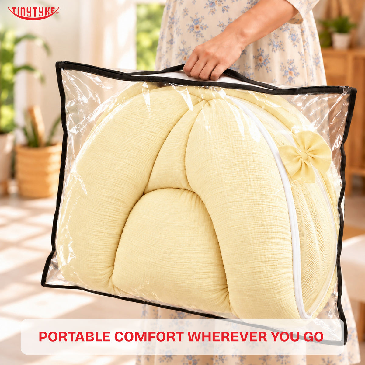 TinyTyke- Premium Crinkled Muslin Baby Mosquito Net Bed