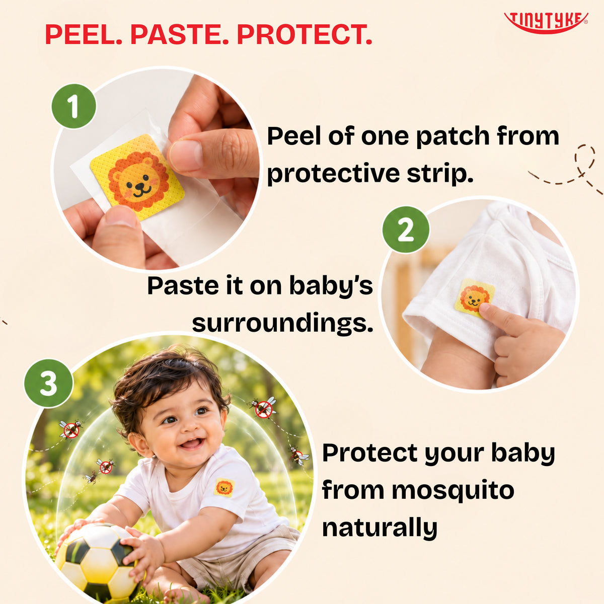 TinyTyke- Mosquito Repellent Patches for Babies & Kids