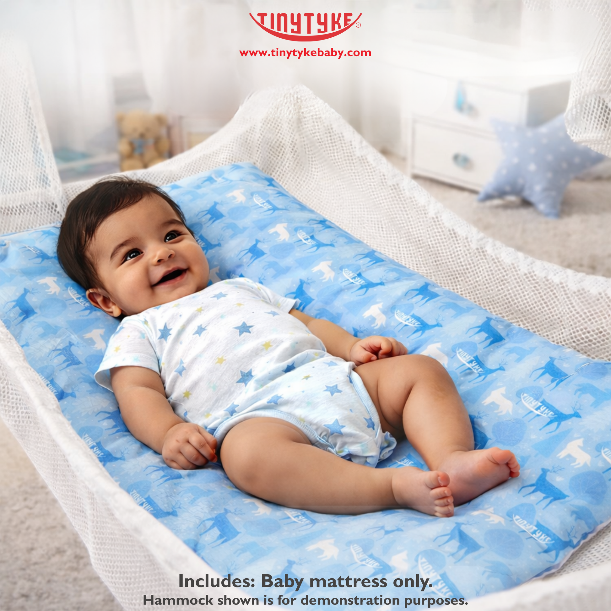 TinyTyke- Premium Baby Mattress For Hammock | Breathable & Cushioned Baby Sleep Support