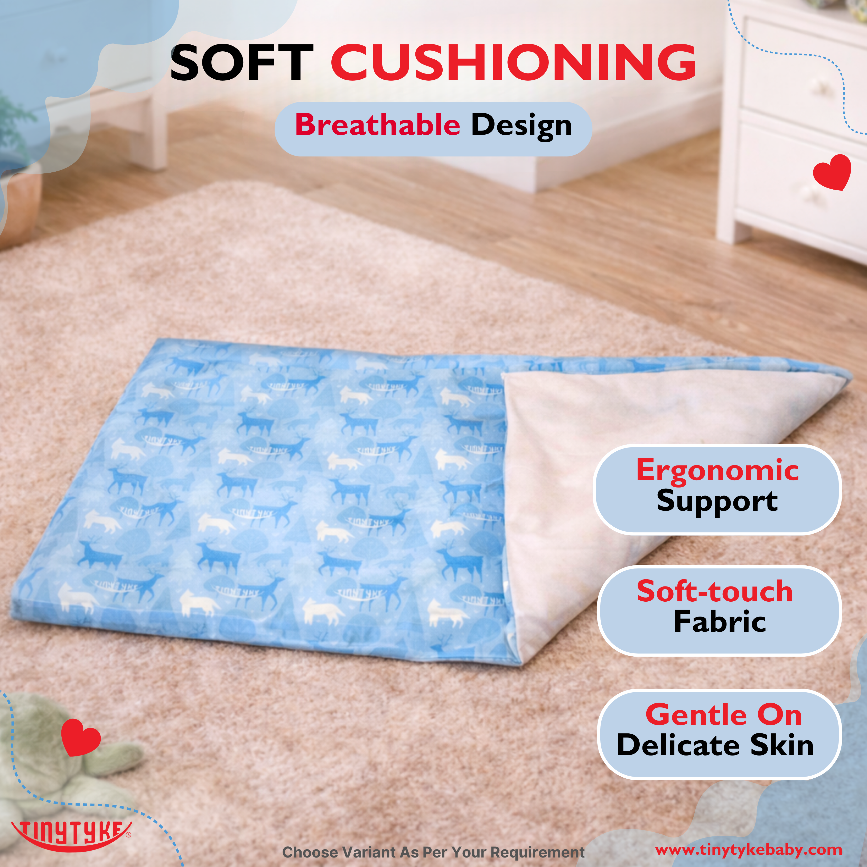 TinyTyke- Premium Baby Mattress For Hammock | Breathable & Cushioned Baby Sleep Support